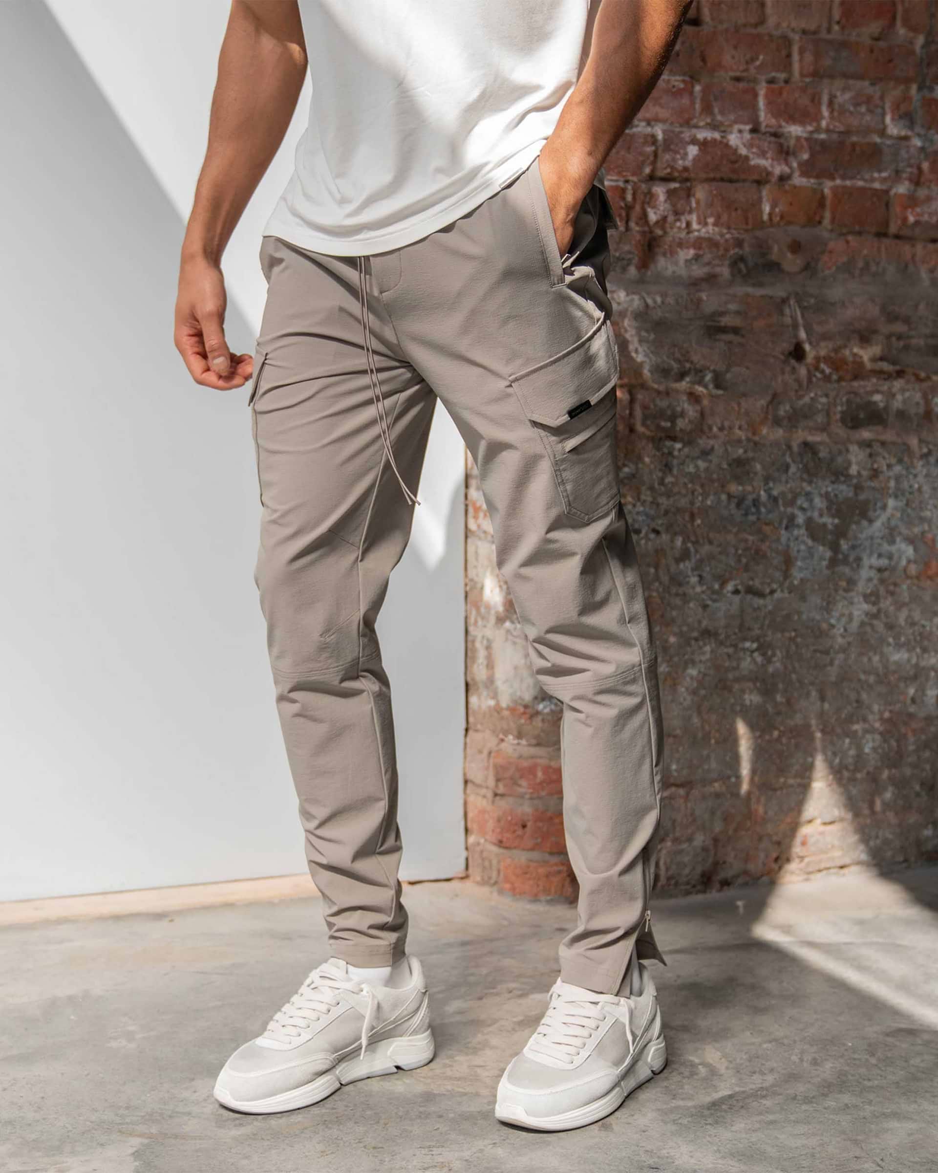 247 Zip Pant - Taupe
