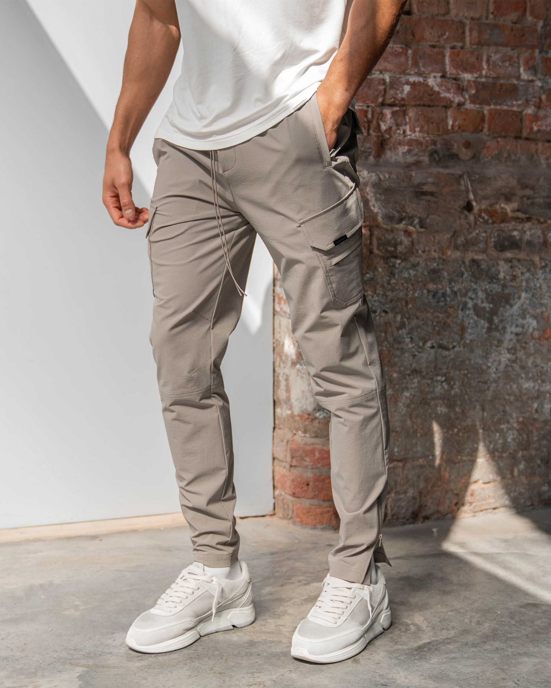 247 Zip Pant - Taupe