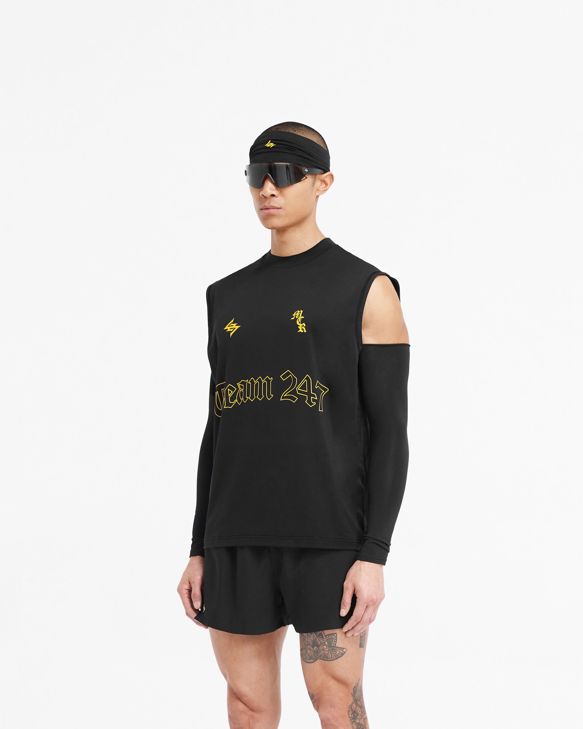 247 Manchester Marathon Oversized Tank - Black