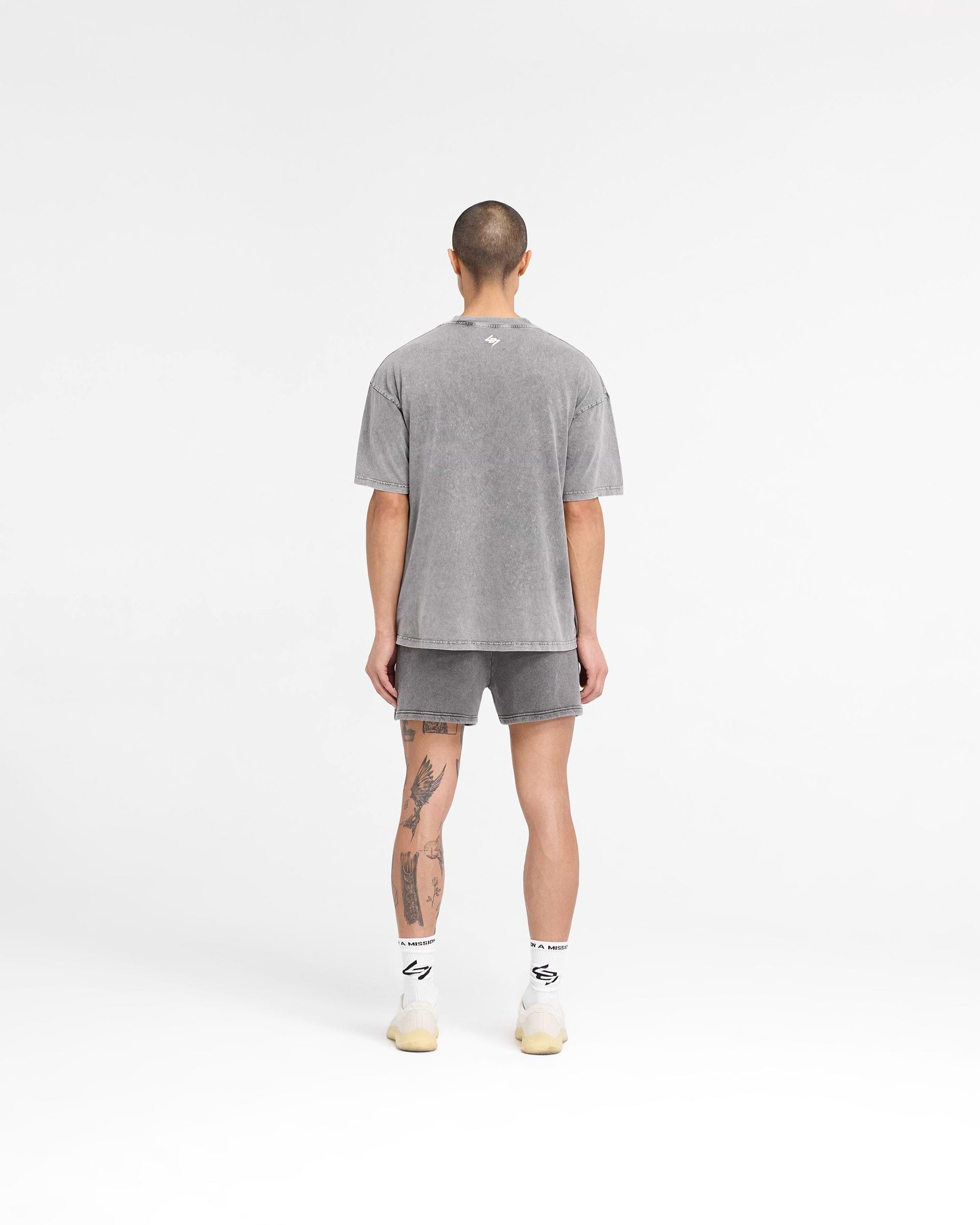 247 Vs The World Jersey Shorts - Pewter