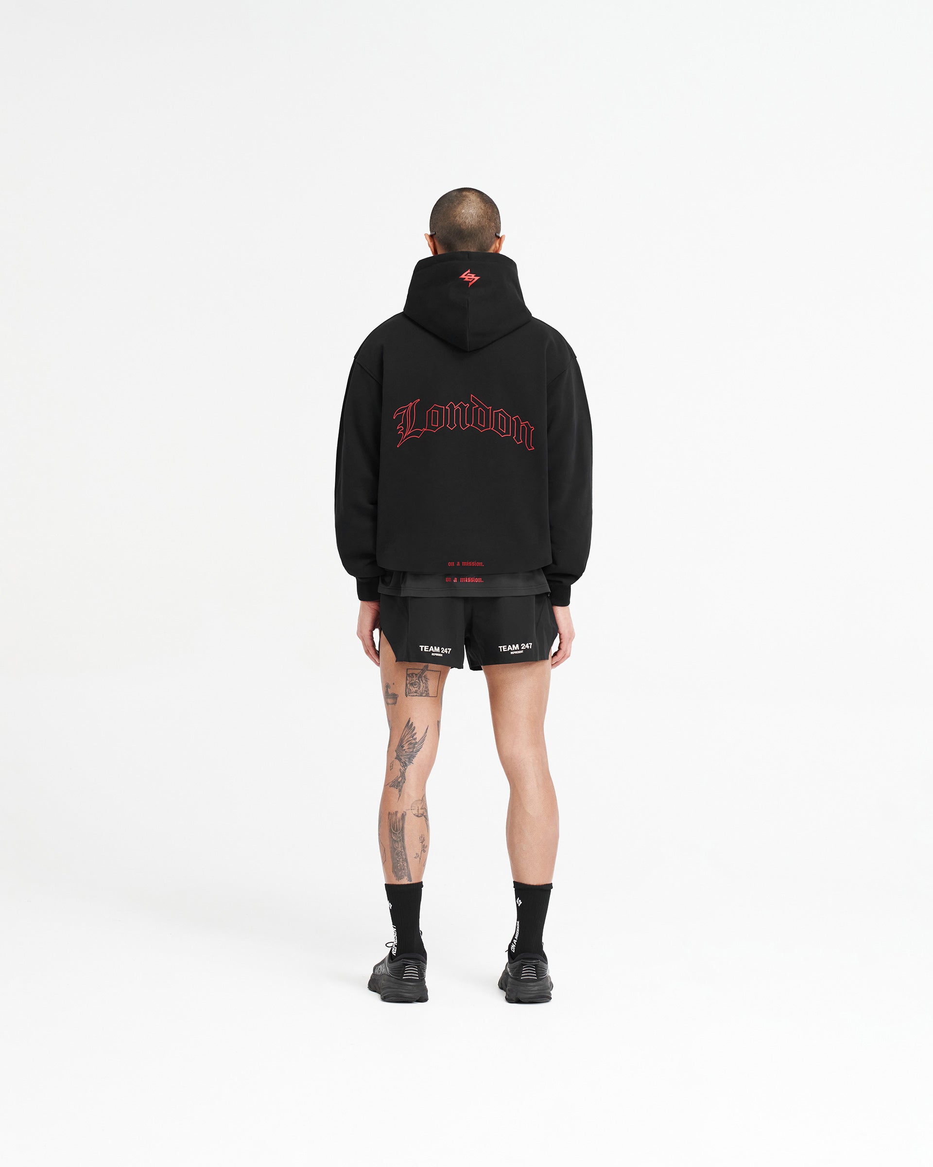 247 London Oversized Hoodie - Black