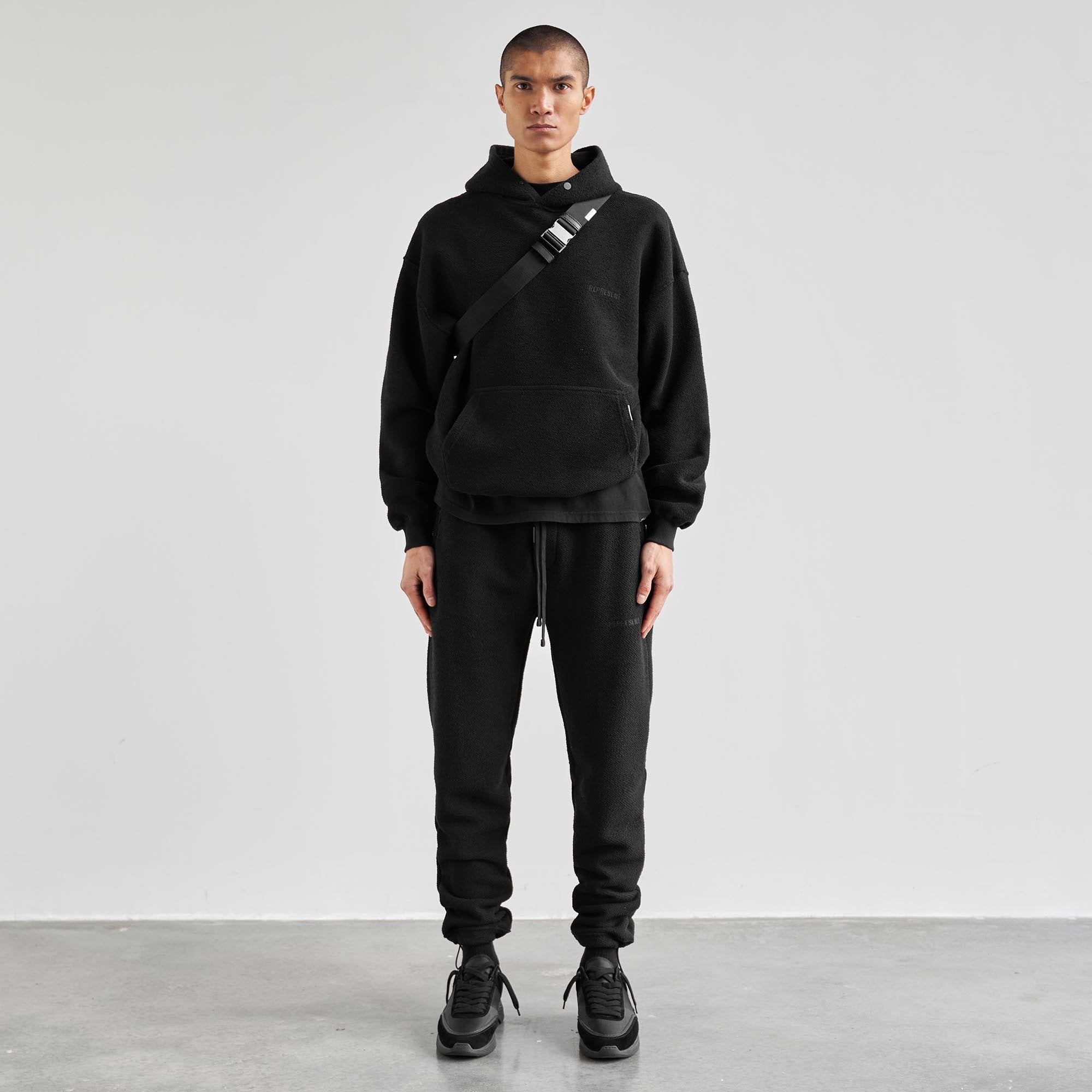 Dual Loopback Hoodie - All Black