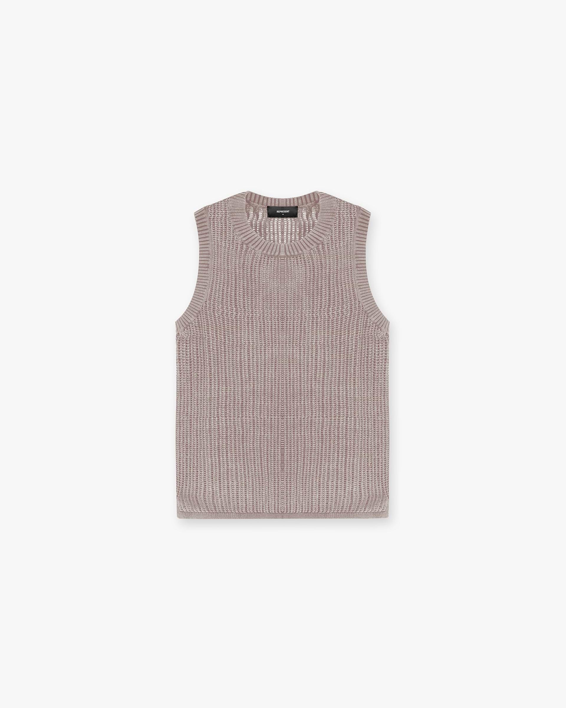 Washed Knit Vest - Dawn