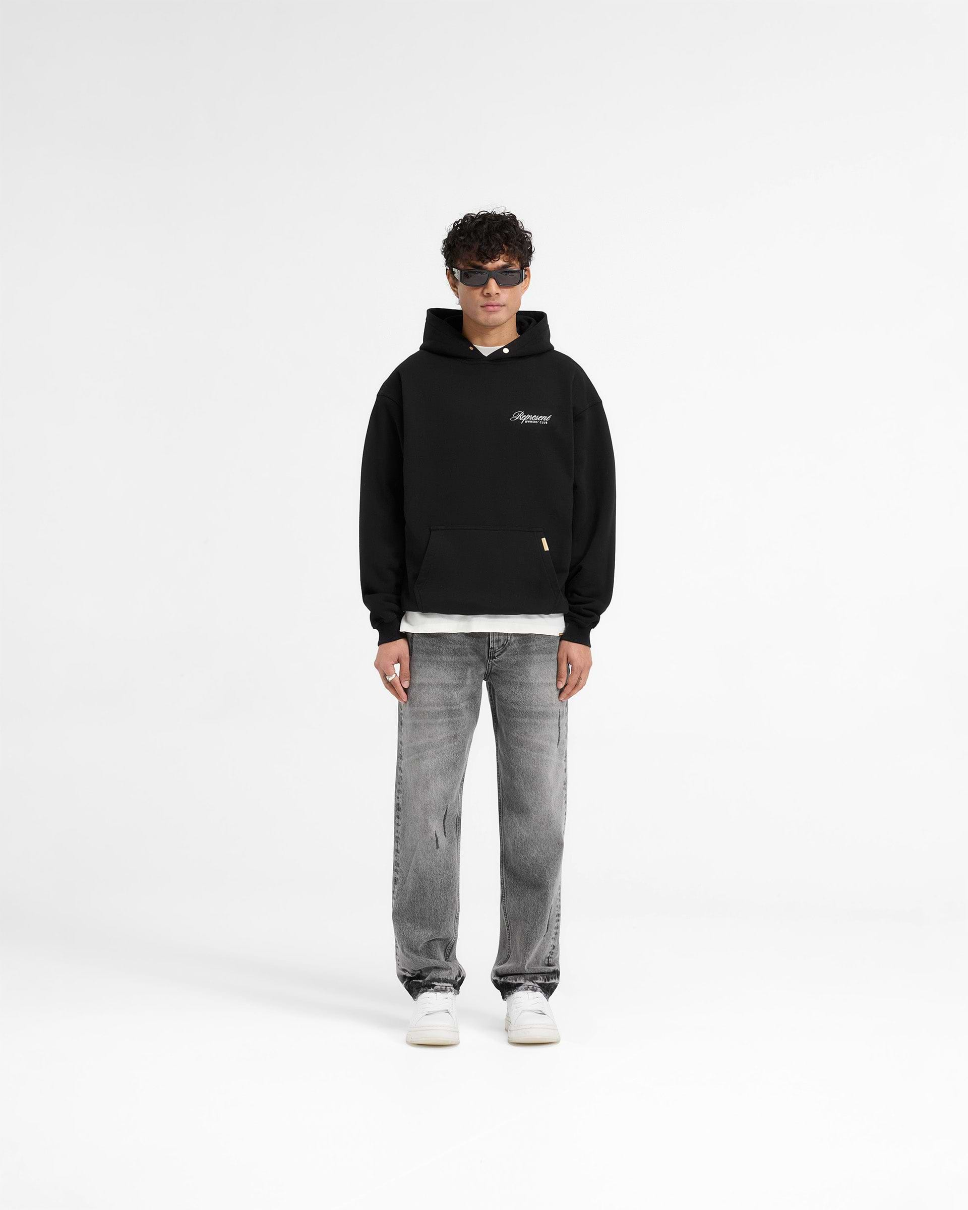 Represent X Harrods Bear Owners Club Hoodie - Jet Black