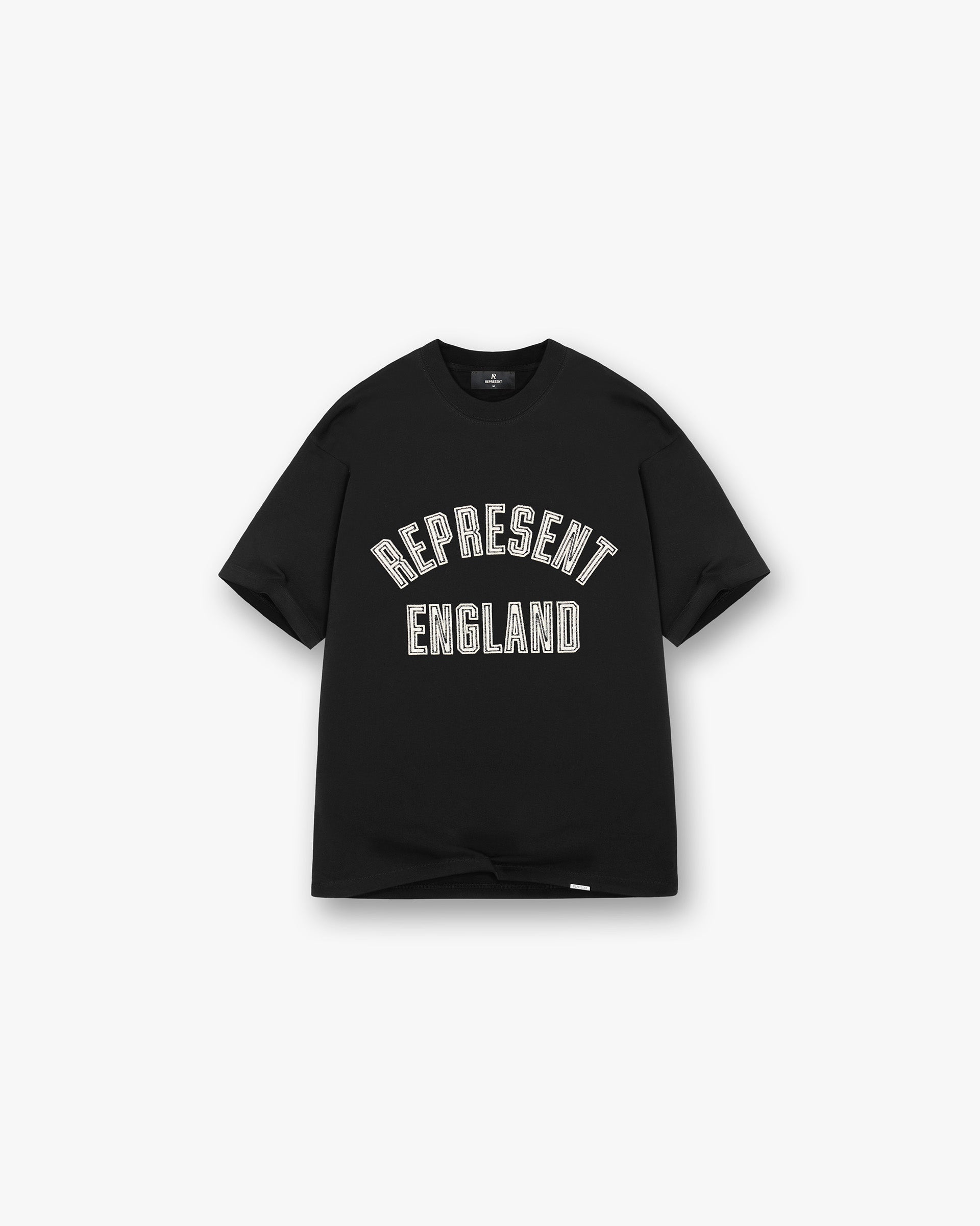 England Applique T-Shirt - Jet Black