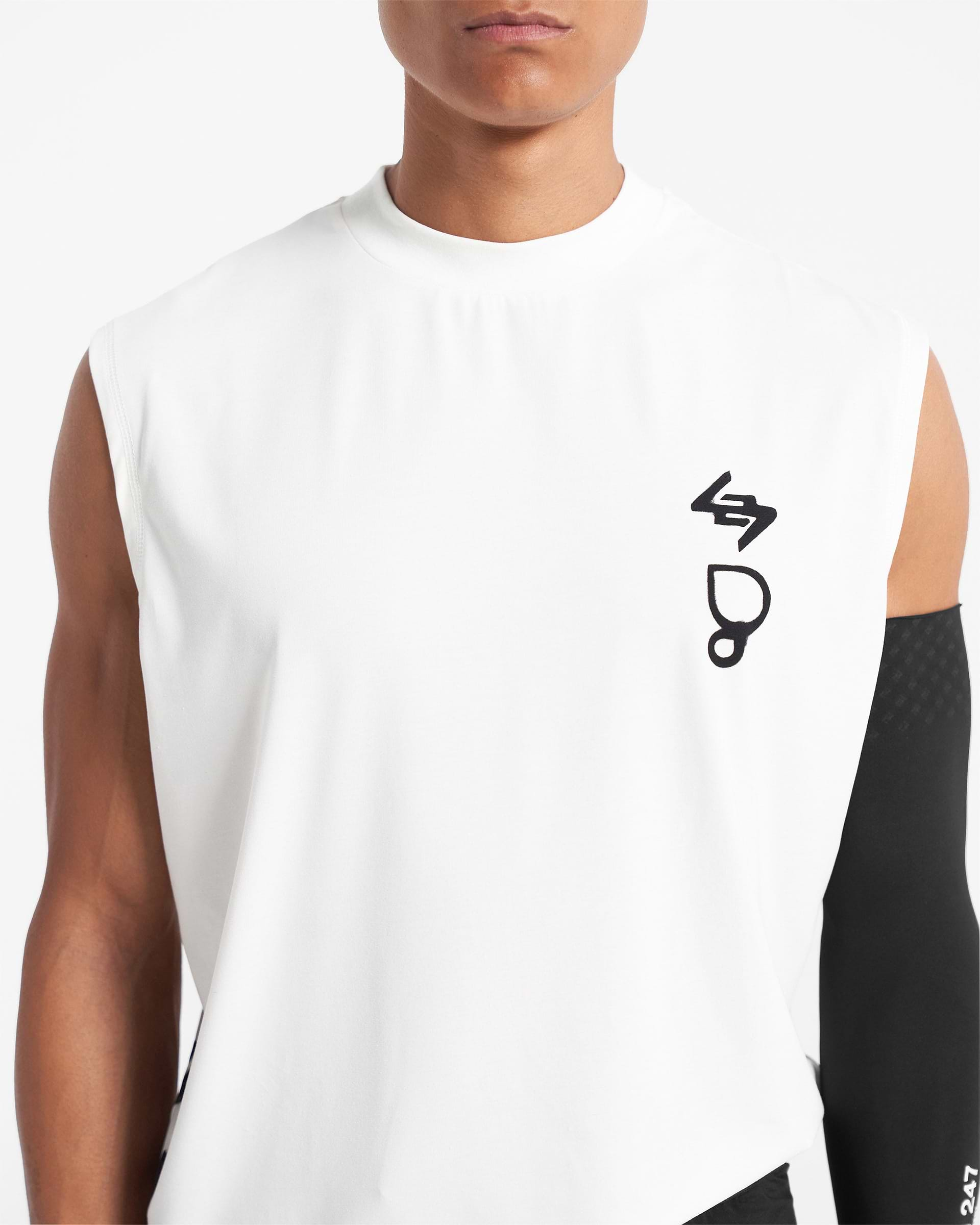 247 X Puresport Oversized Tank - Flat White