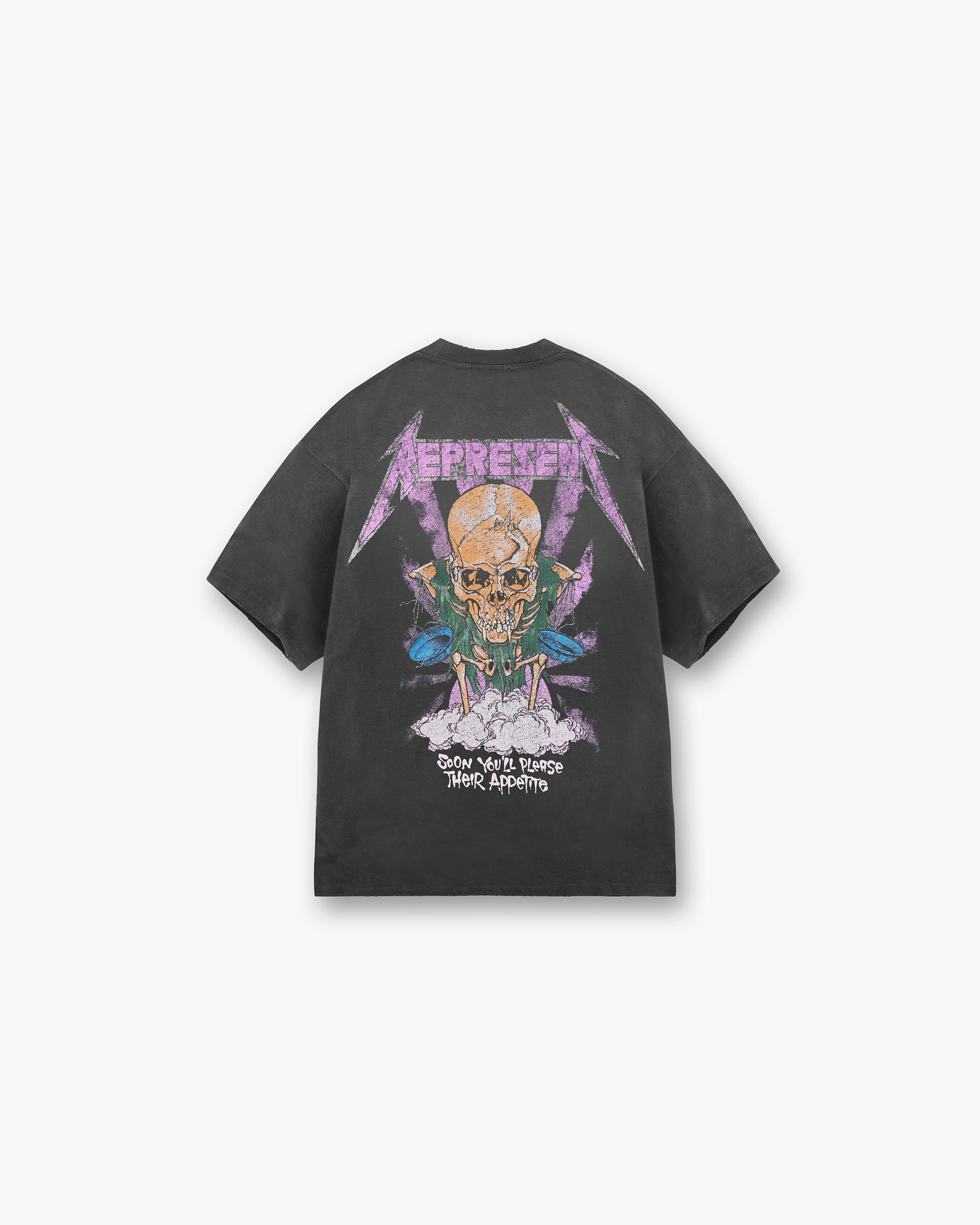 Represent X Metallica‚Ñ¢Ô∏è Justice T-Shirt - Stained Black