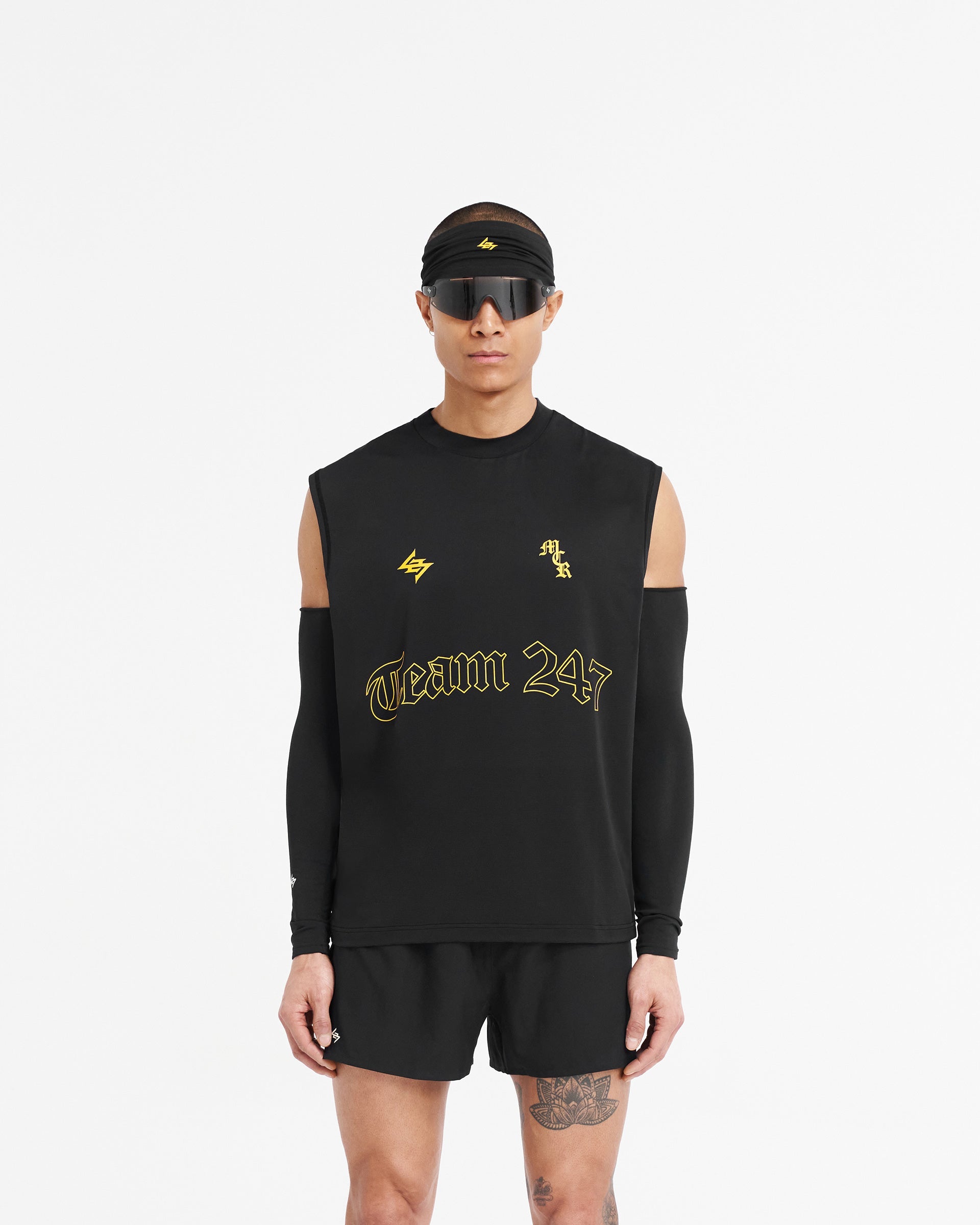 247 Manchester Marathon Oversized Tank - Black