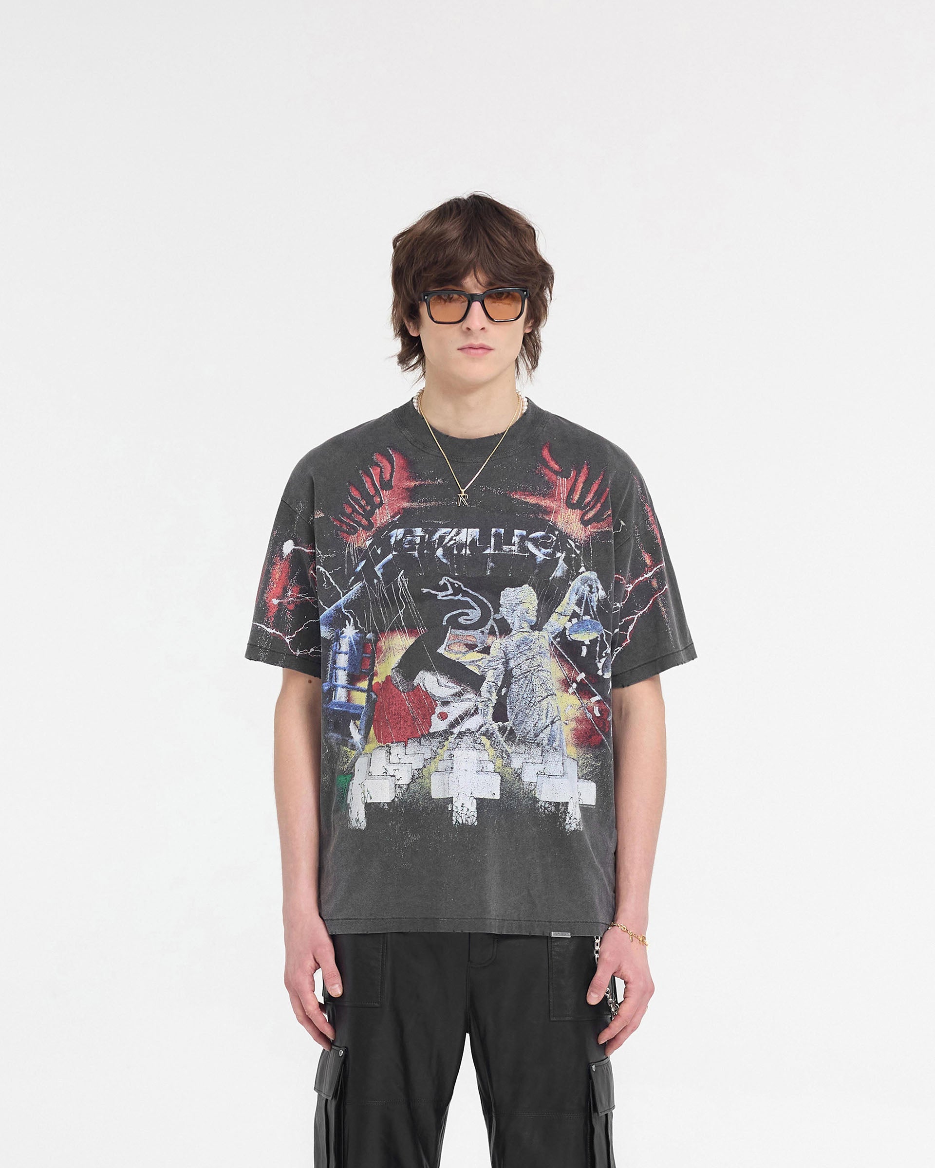 Metallica Master Of Puppets T-Shirt | Vintage Grey | REPRESENT