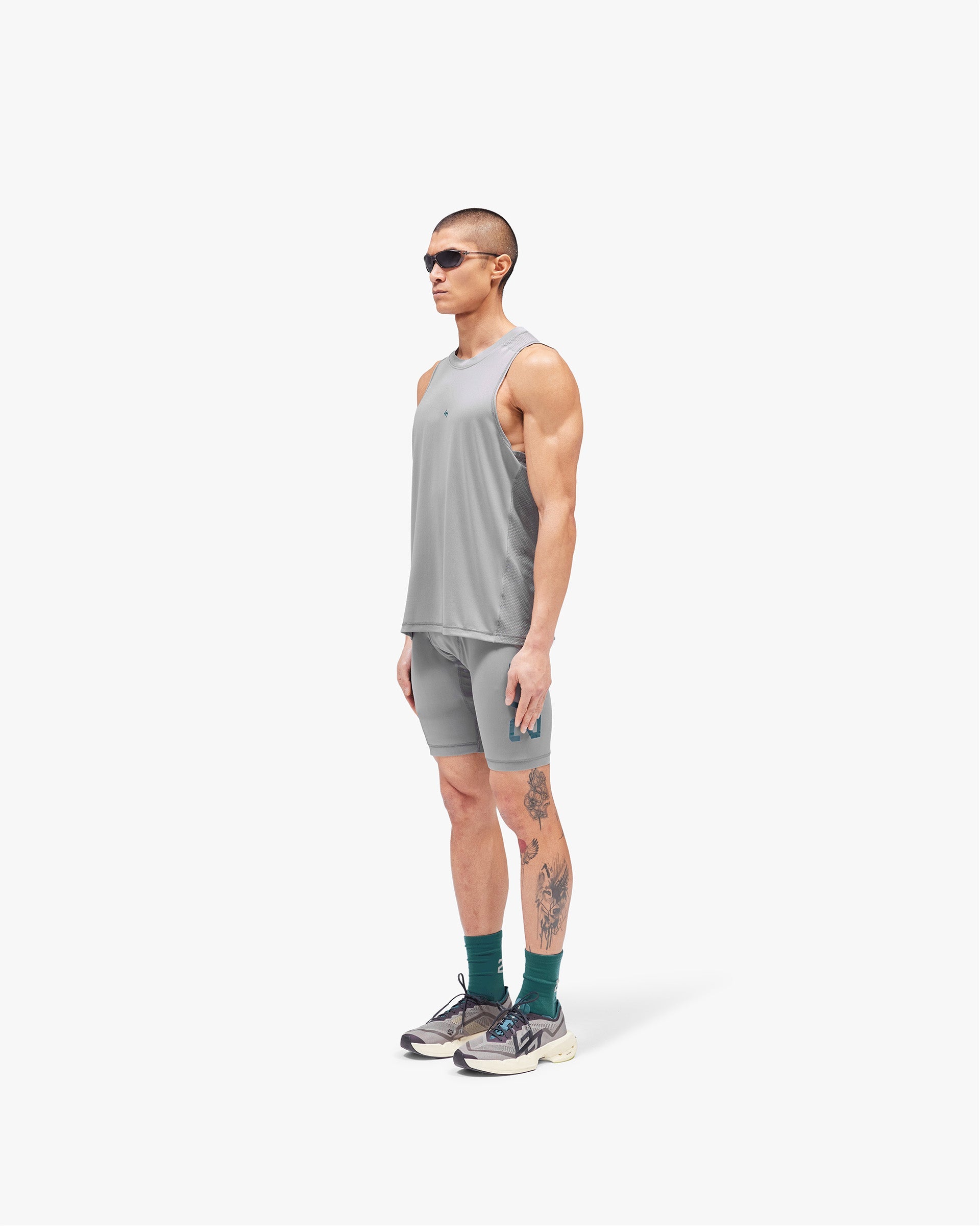 247 Numbers Vest - Graphite Grey
