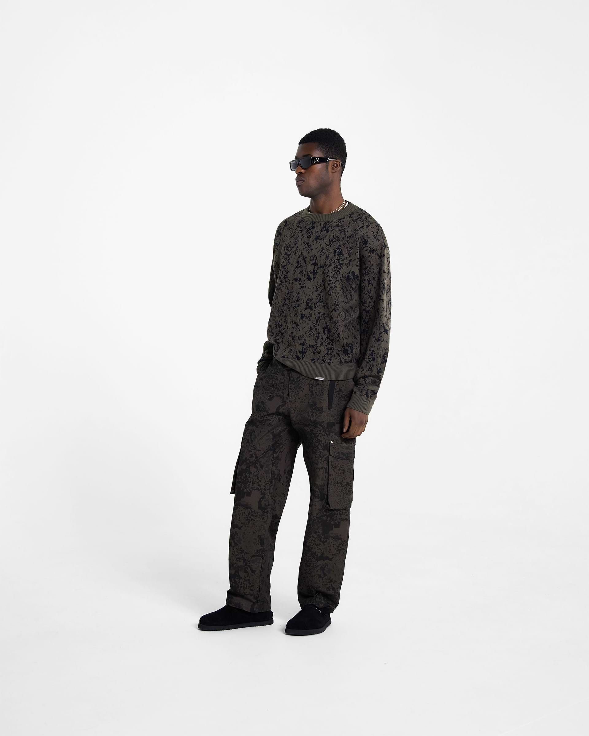 Jacquard Sweater - Camo