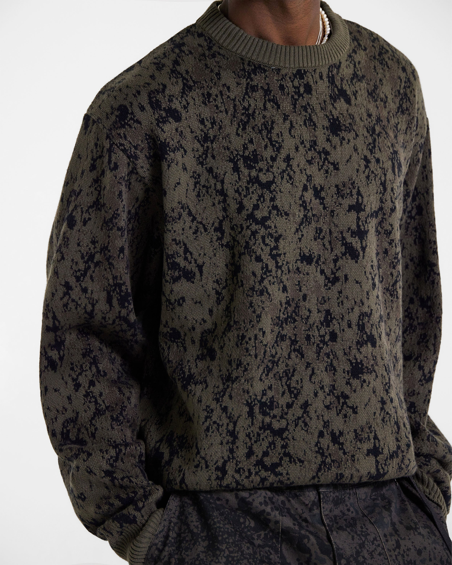 Jacquard Sweater - Camo