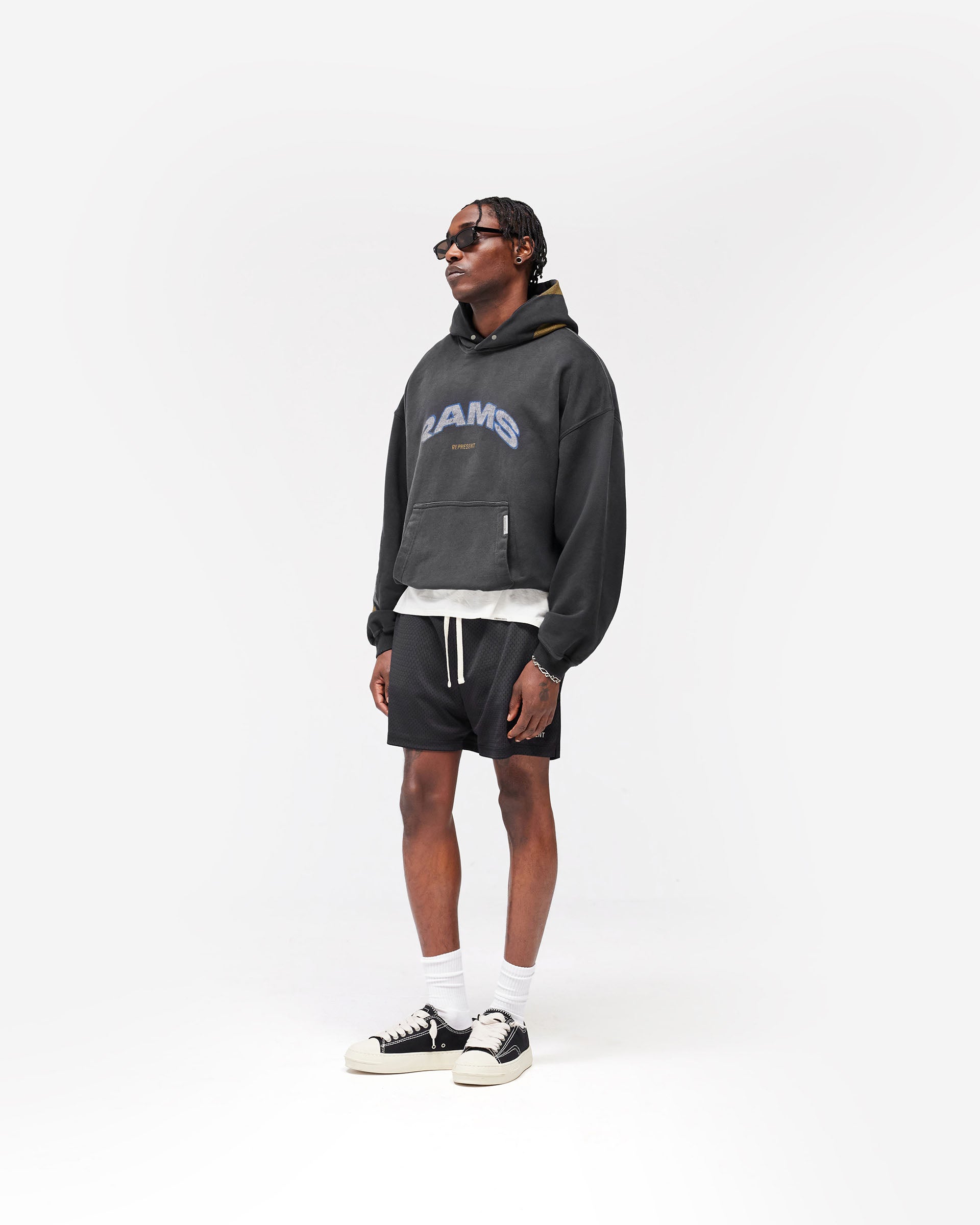 Los Angeles Rams x Represent Hoodie - Stained Black