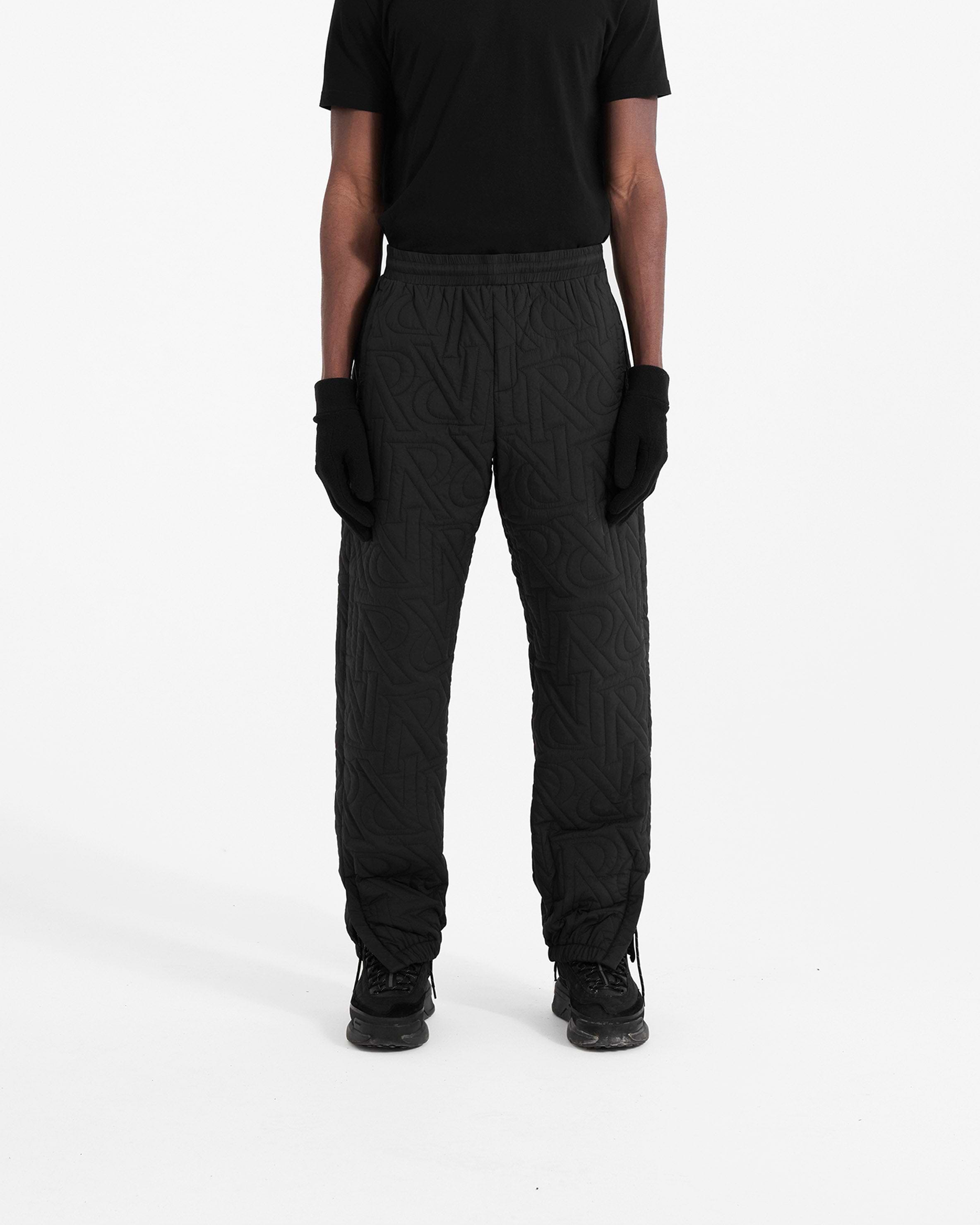 Initial Down Trackpant - Black