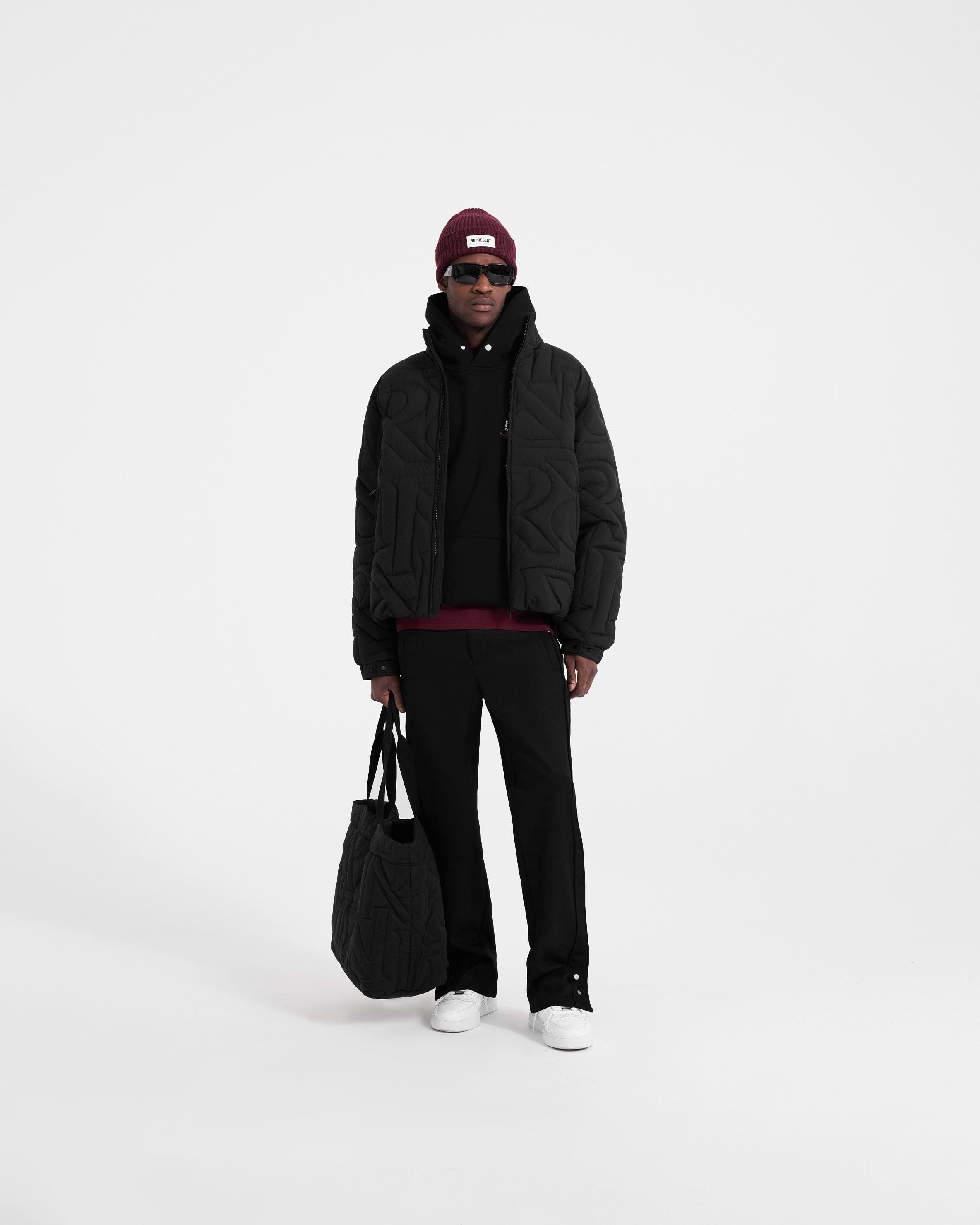 Initial Puffer Jacket - Black