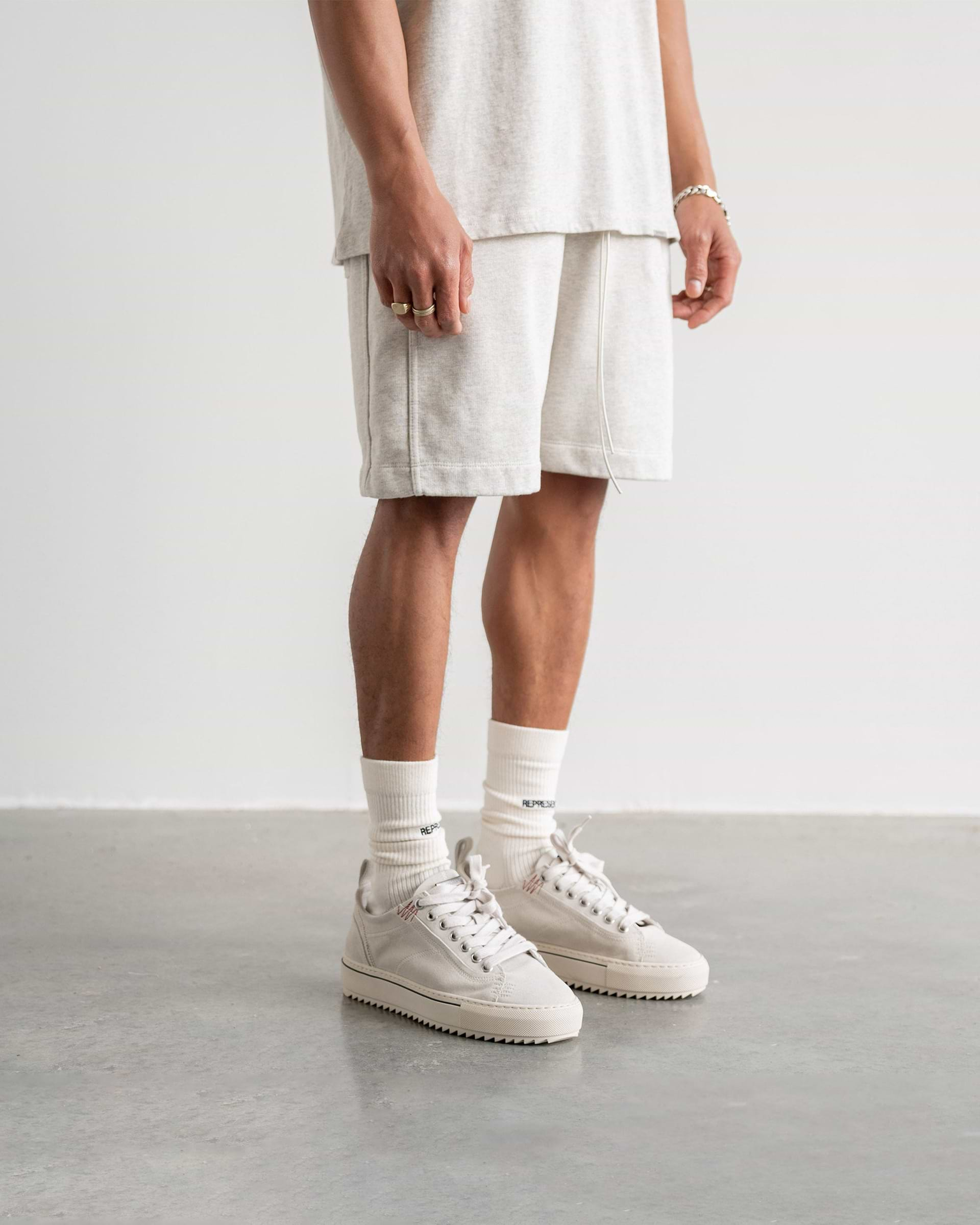 Blank Shorts - Cream Marl