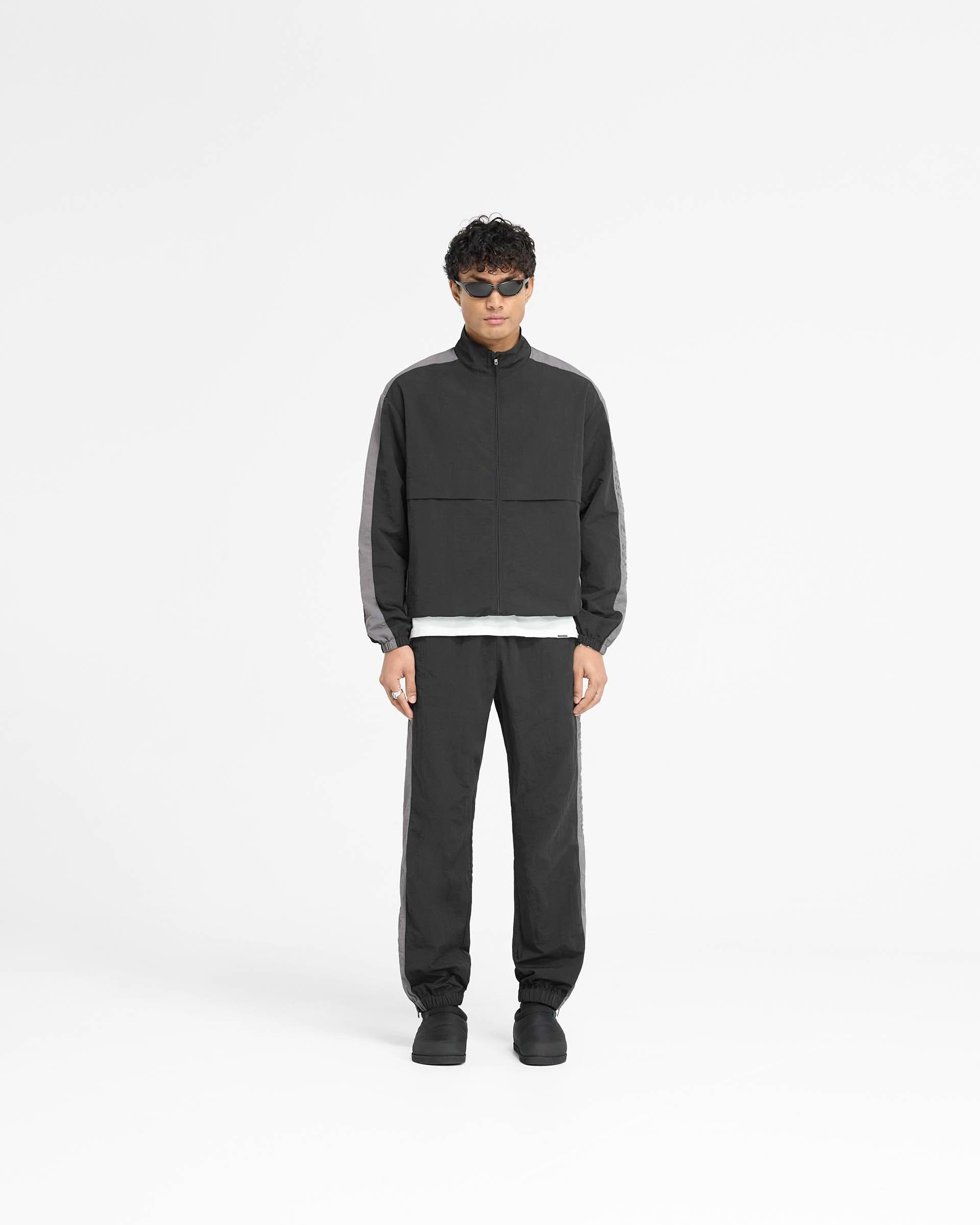 Nylon Track Jacket - Black