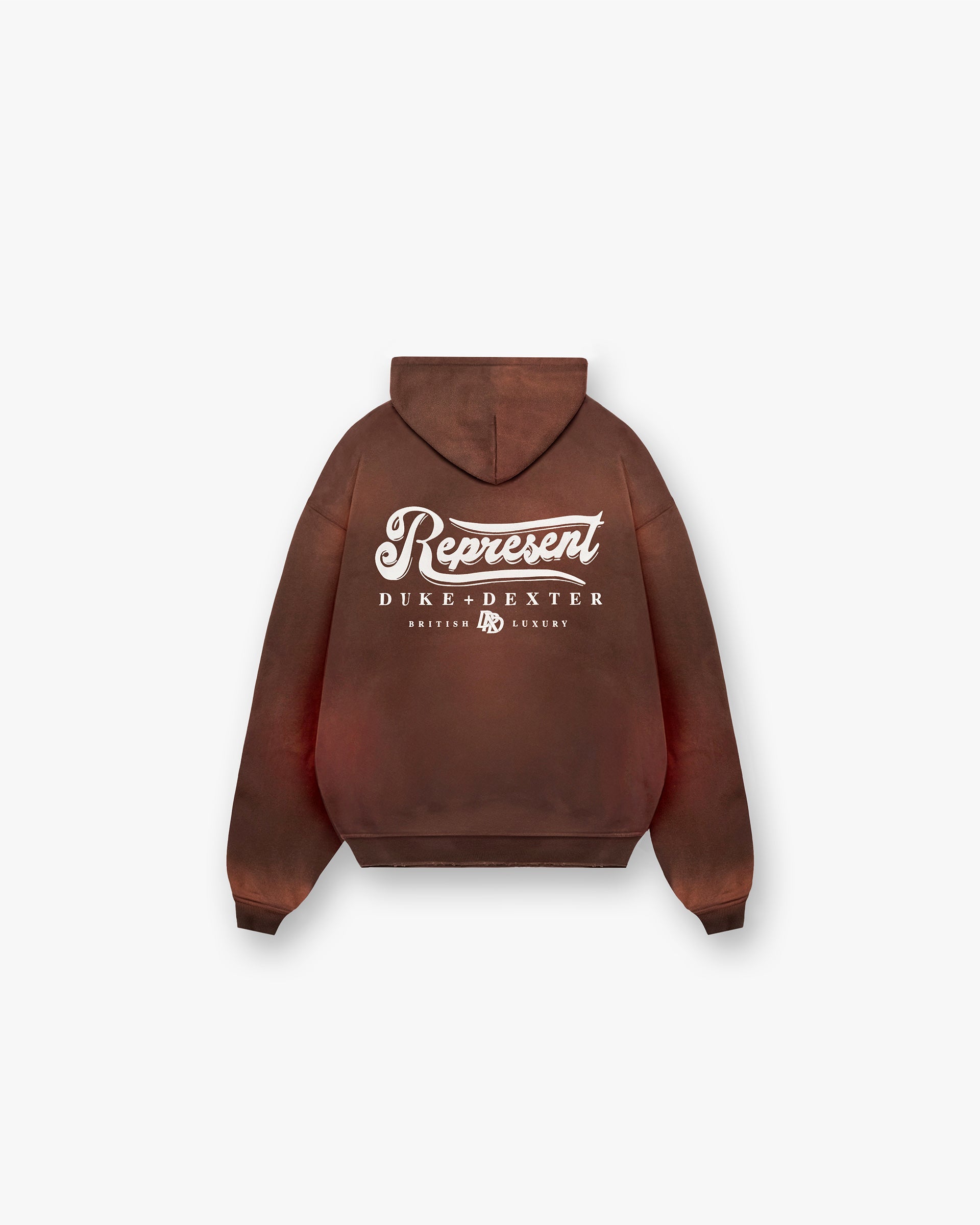 Represent X Duke + Dexter British Luxury Hoodie - Rust