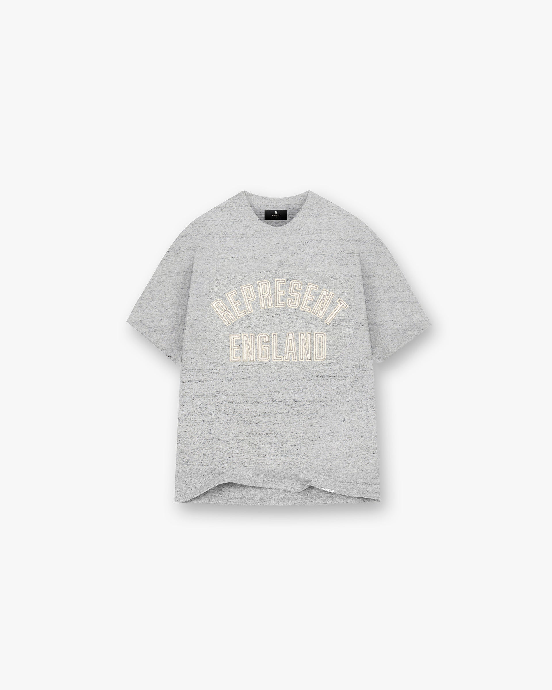 England Applique T-Shirt - Grey Marl