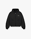 Nylon Hooded Bomber Jacket