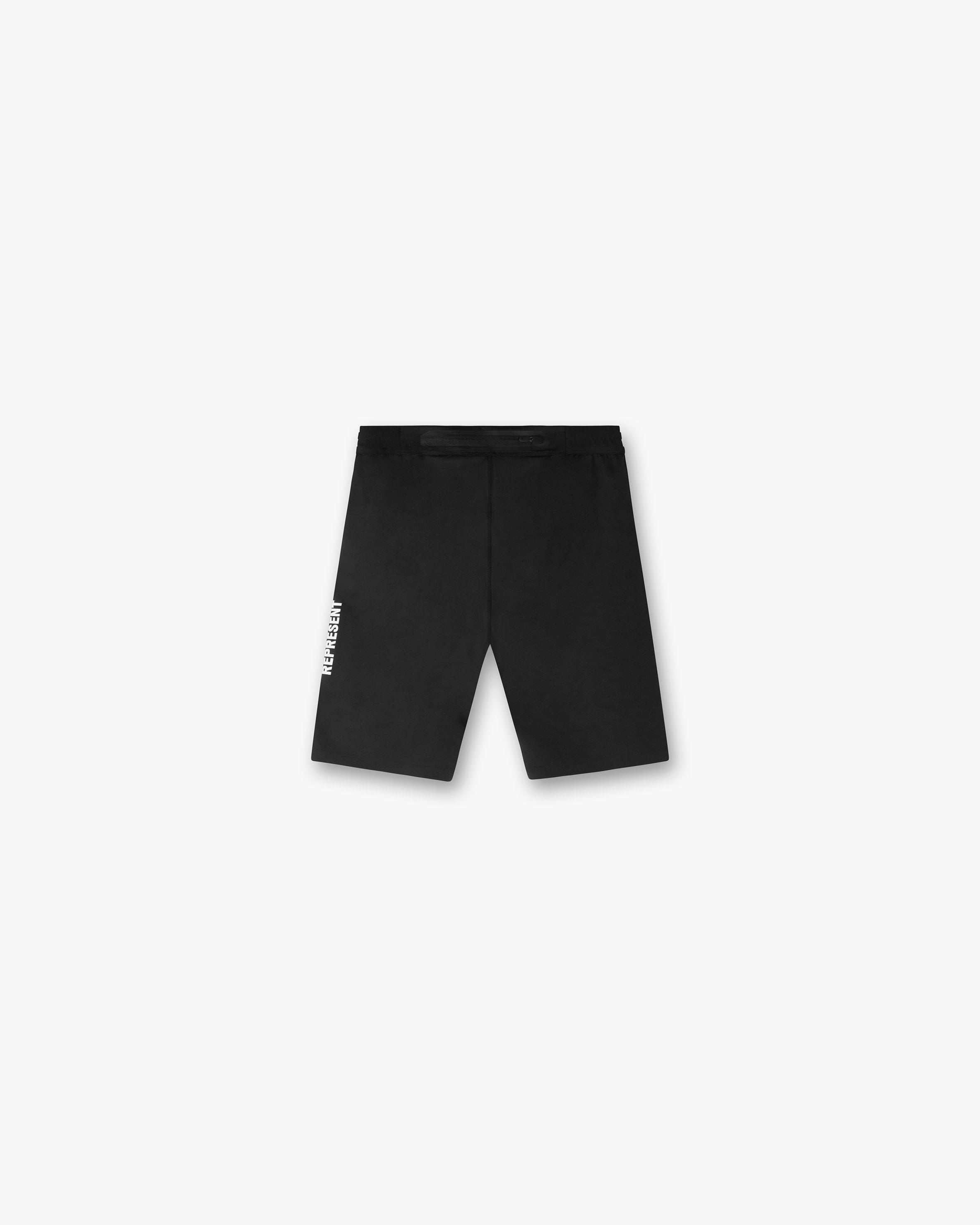 Black Team 247 Half Tight Leggings | Mens Running Short | REPRESENT