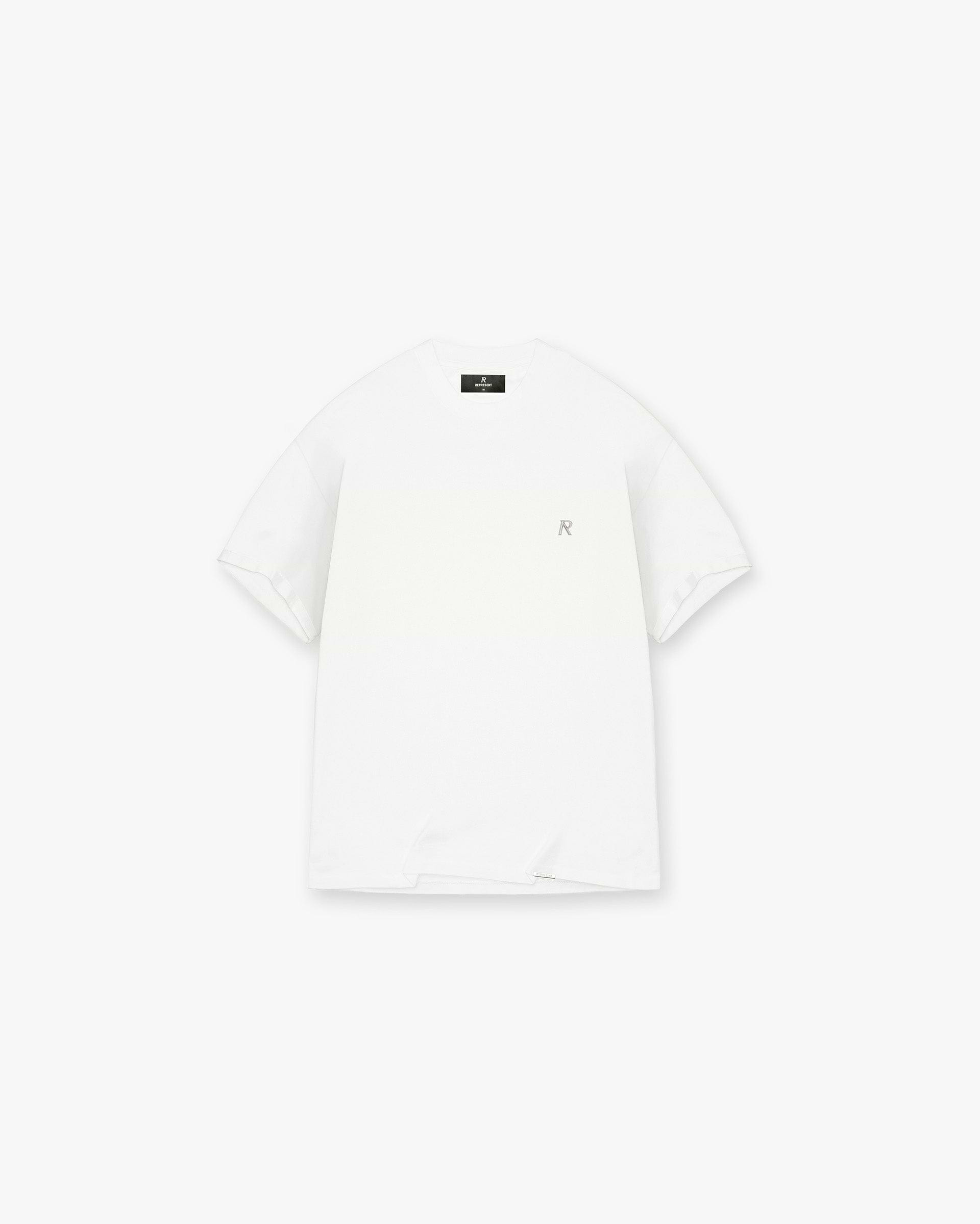 Metal Initial R T-Shirt - Flat White