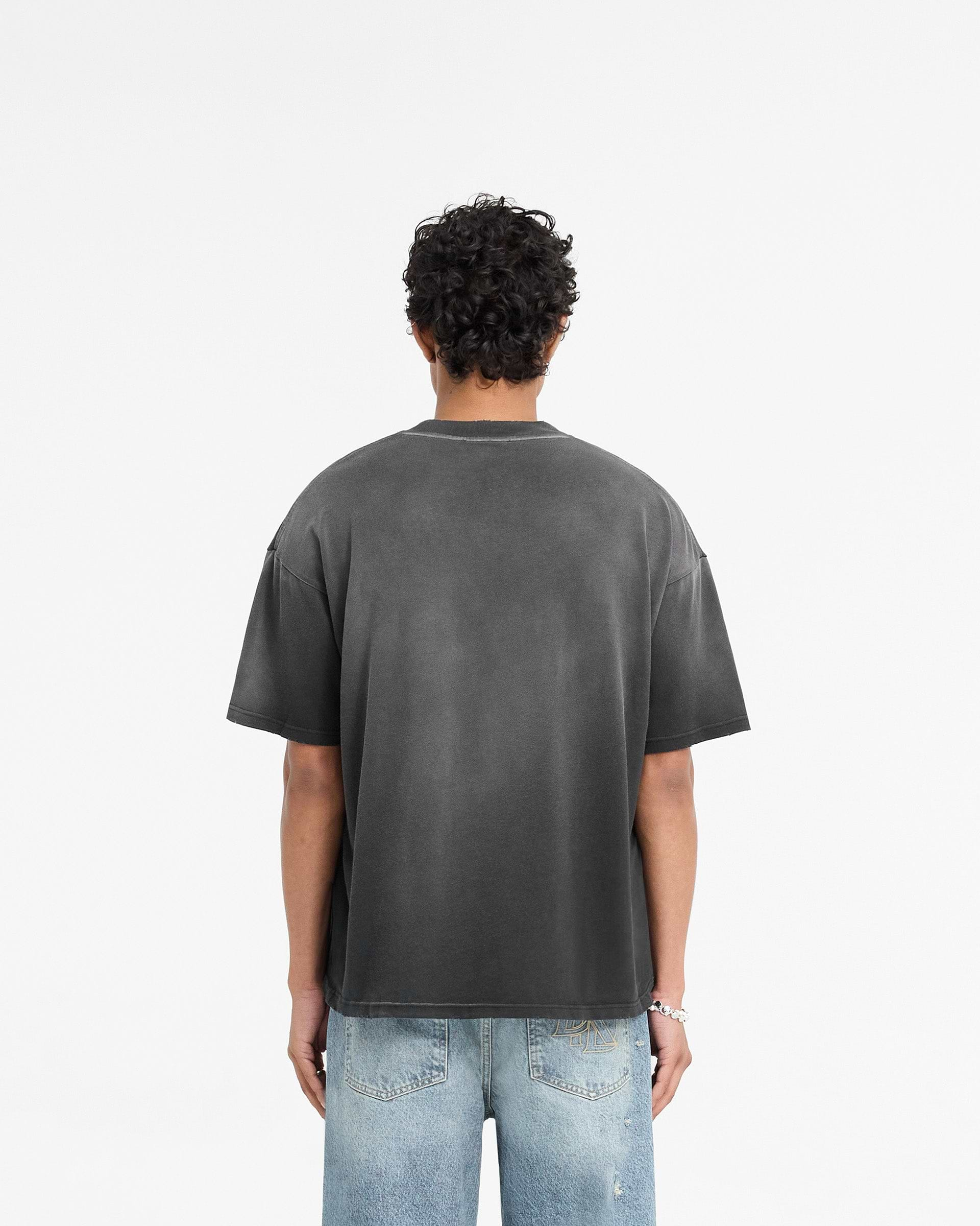 Represent X Duke + Dexter Rearview Mirror T-Shirt - Stained Black