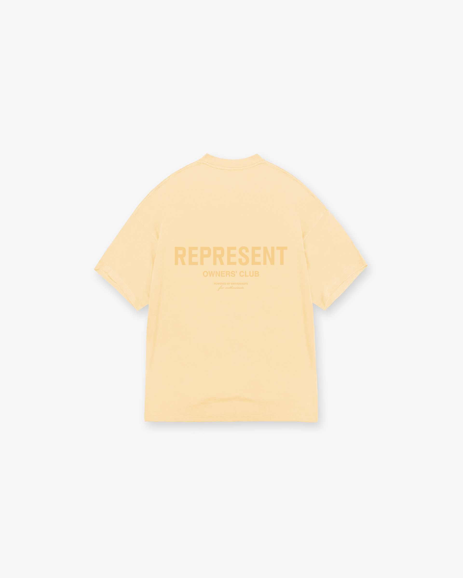Represent Owners Club T-Shirt - Pastel Yellow