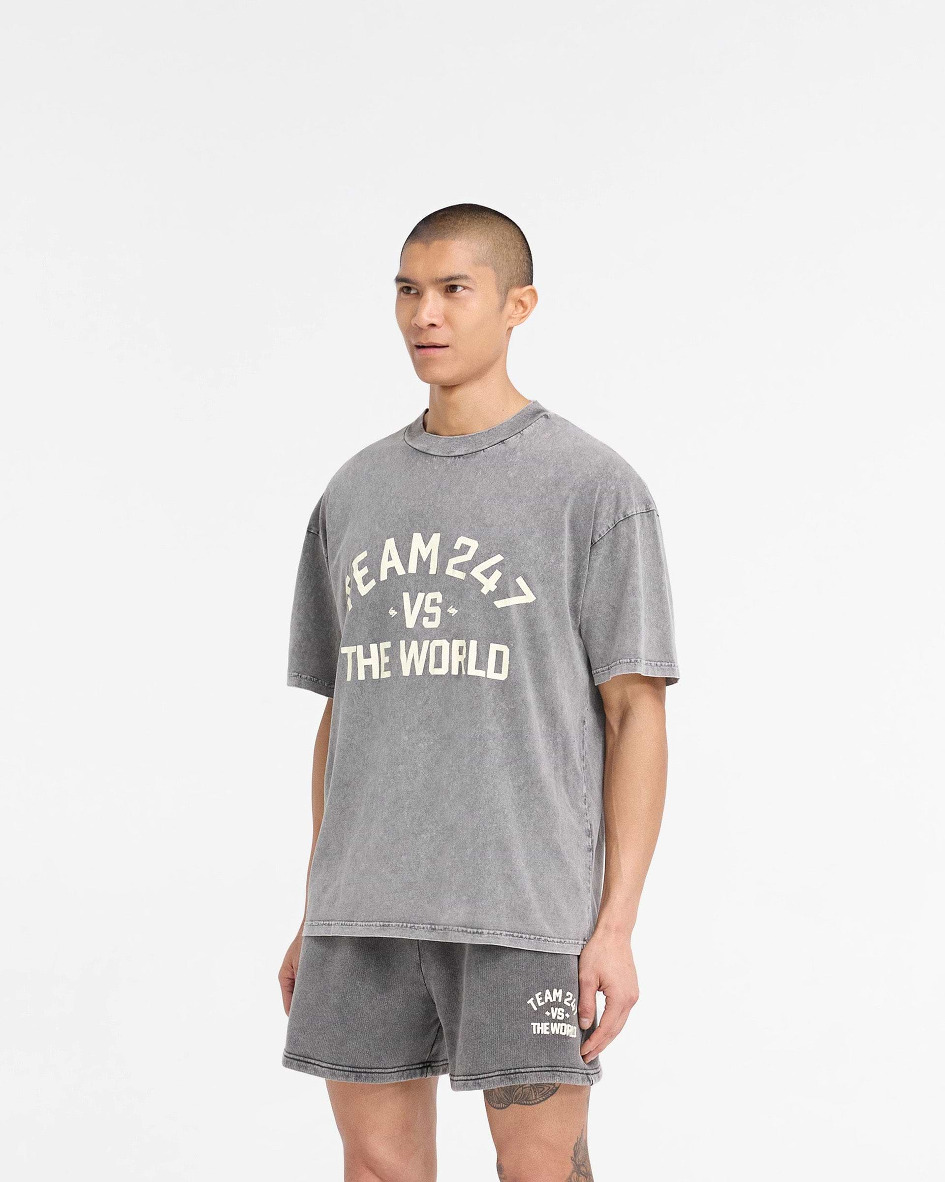 247 Vs The World T-Shirt - Pewter