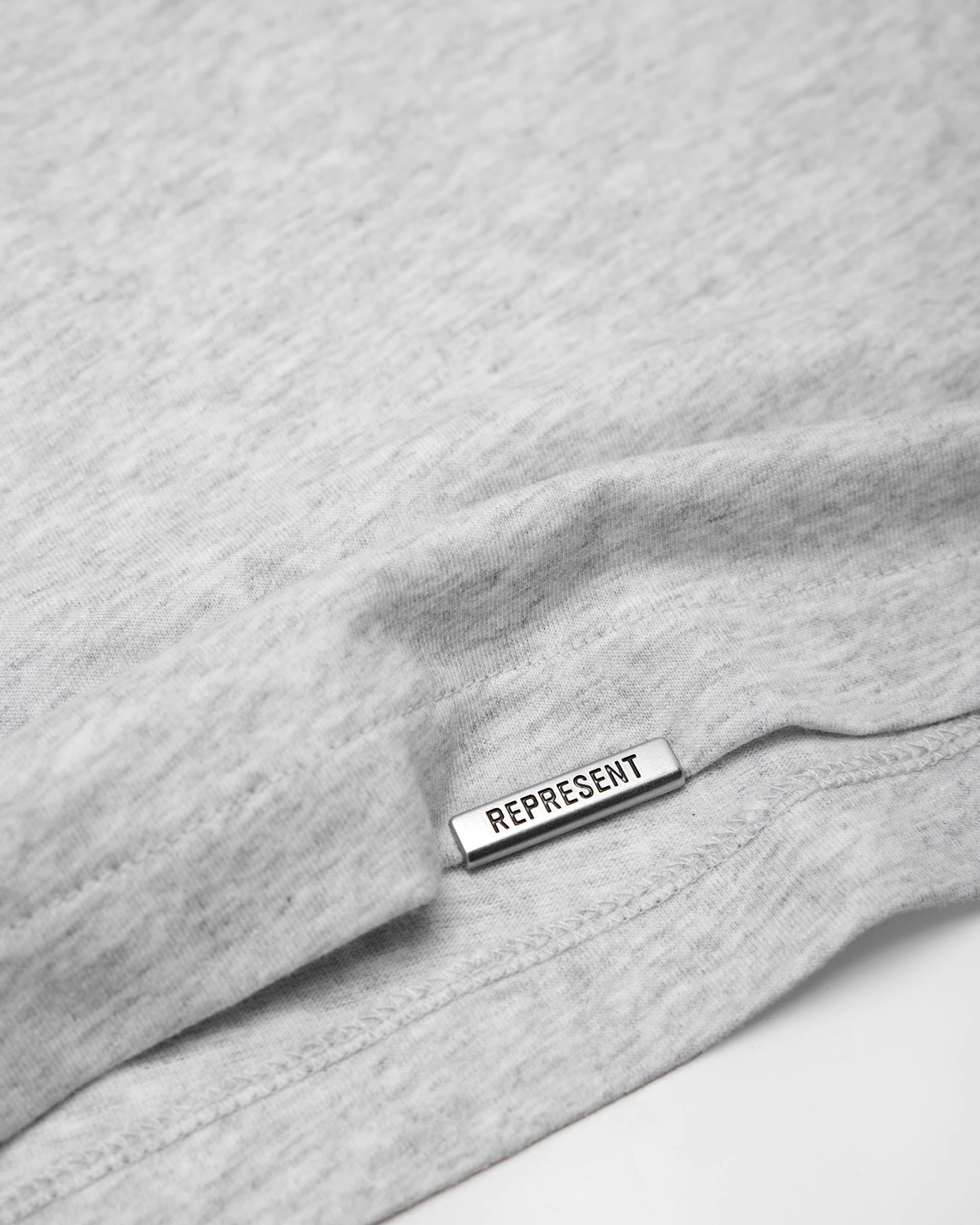 2 x Initial T-Shirt - Flat White & Ice Grey Marl