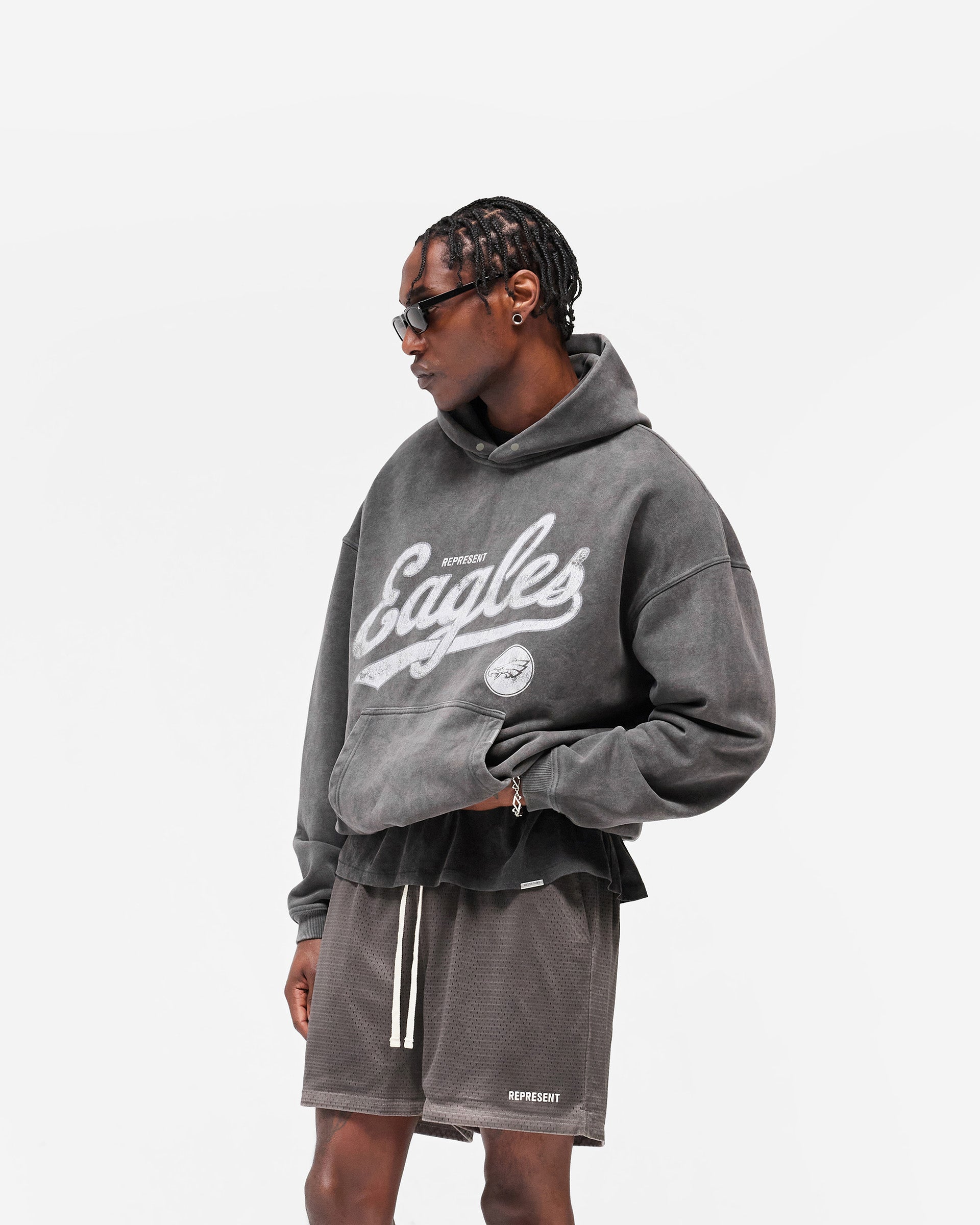 Philadelphia Eagles x Represent Hoodie - Vintage Grey