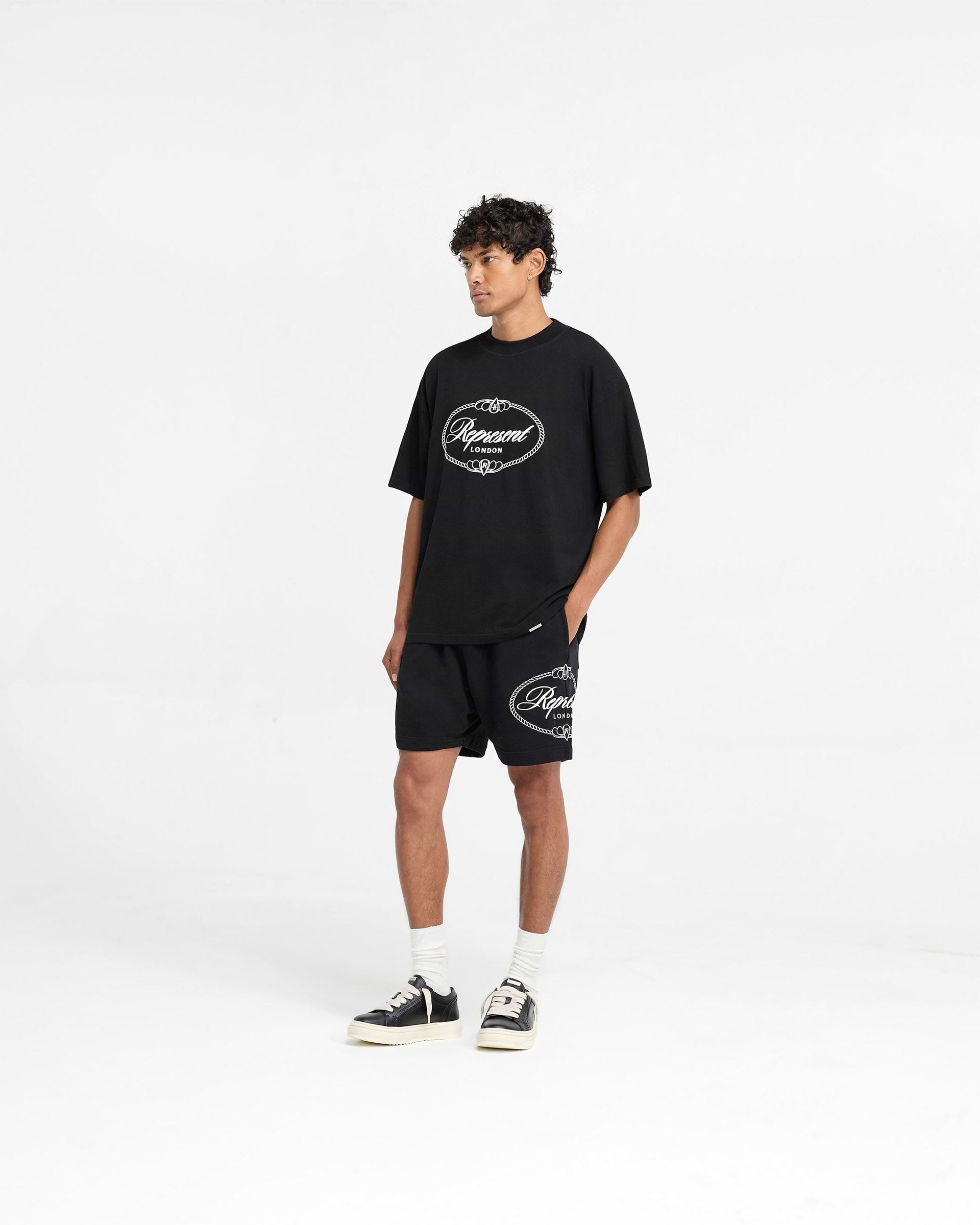 Represent X Harrods Crest Short - Jet Black