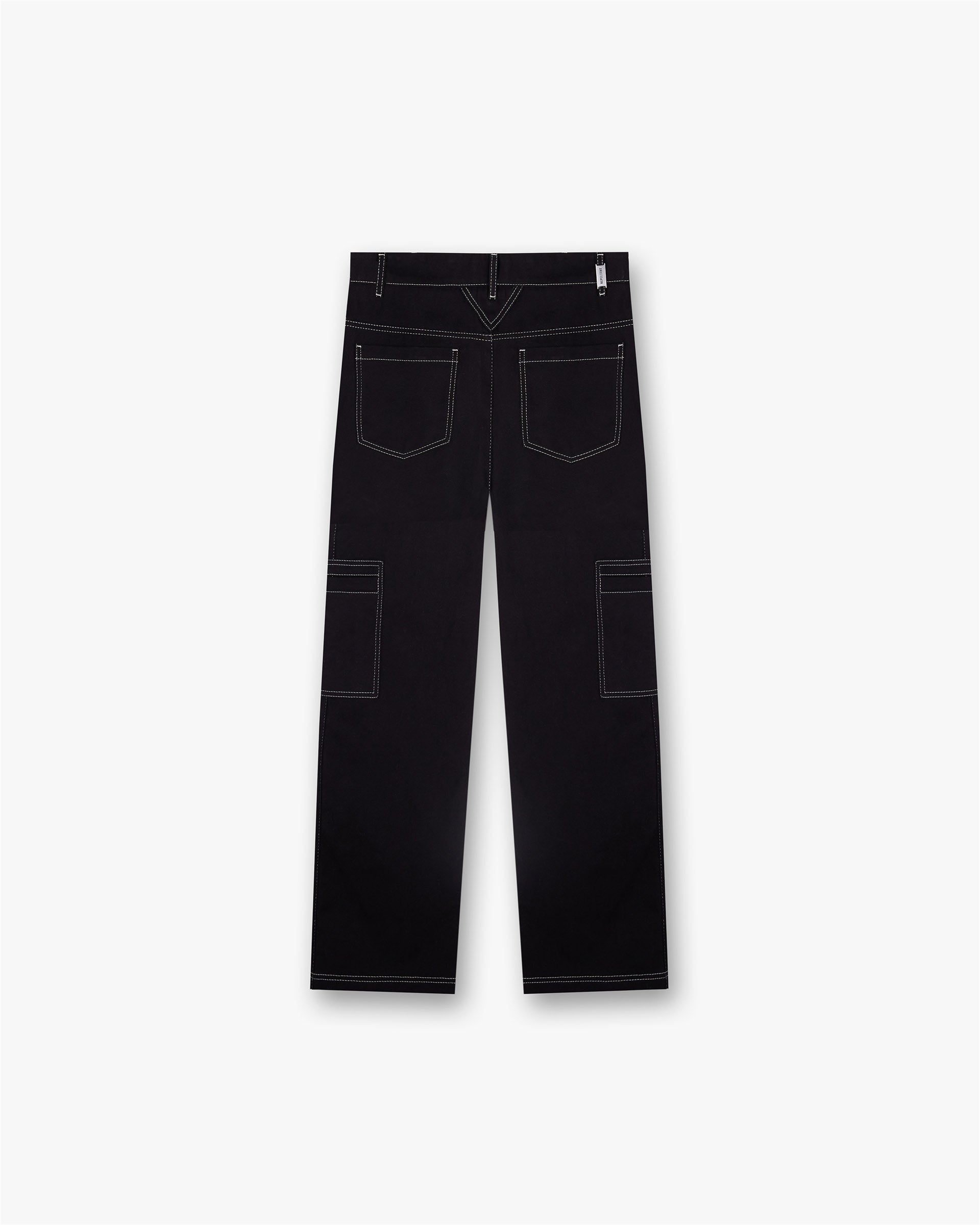 Contrast Stitch Pant - Jet Black