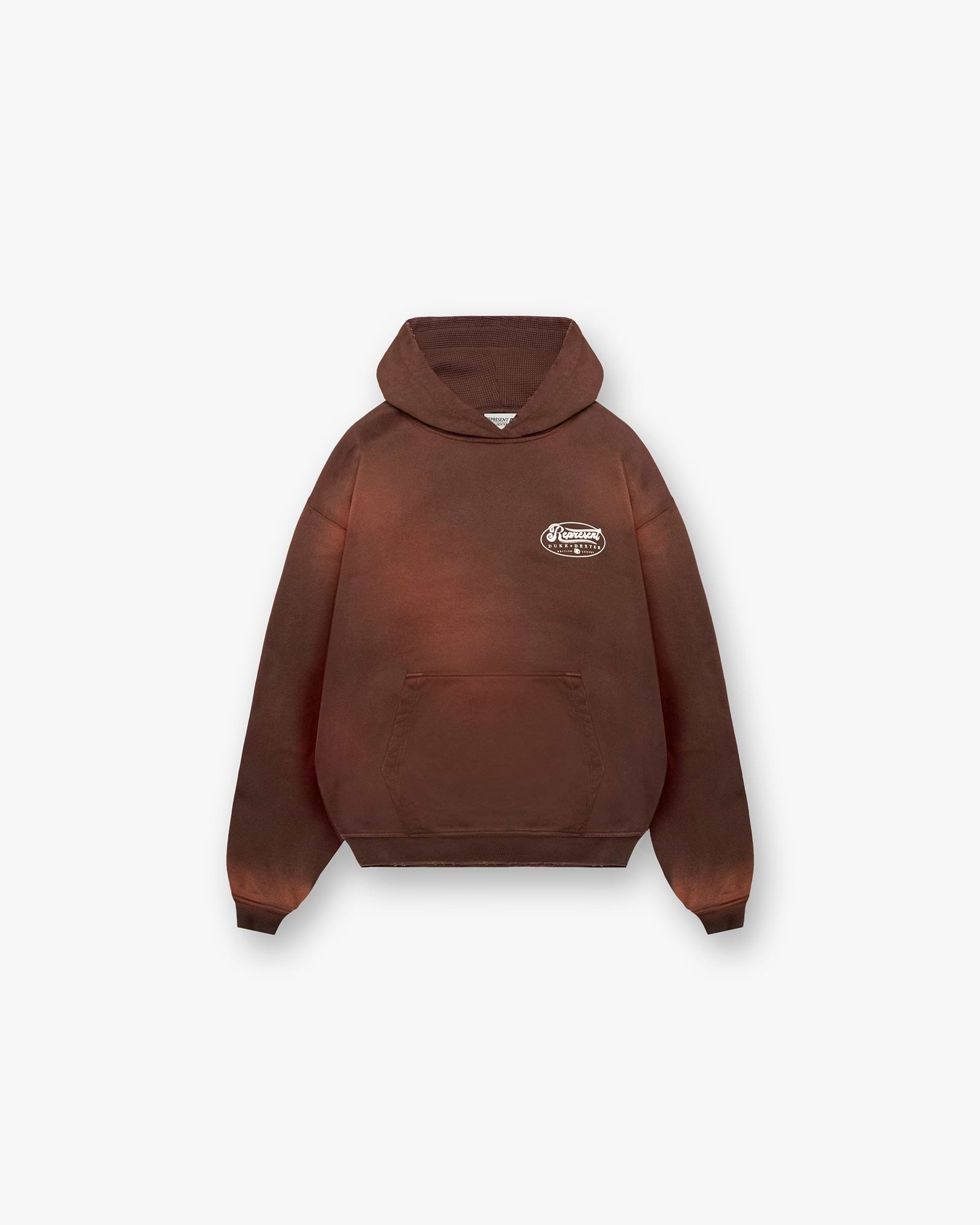 Represent X Duke + Dexter British Luxury Hoodie - Rust