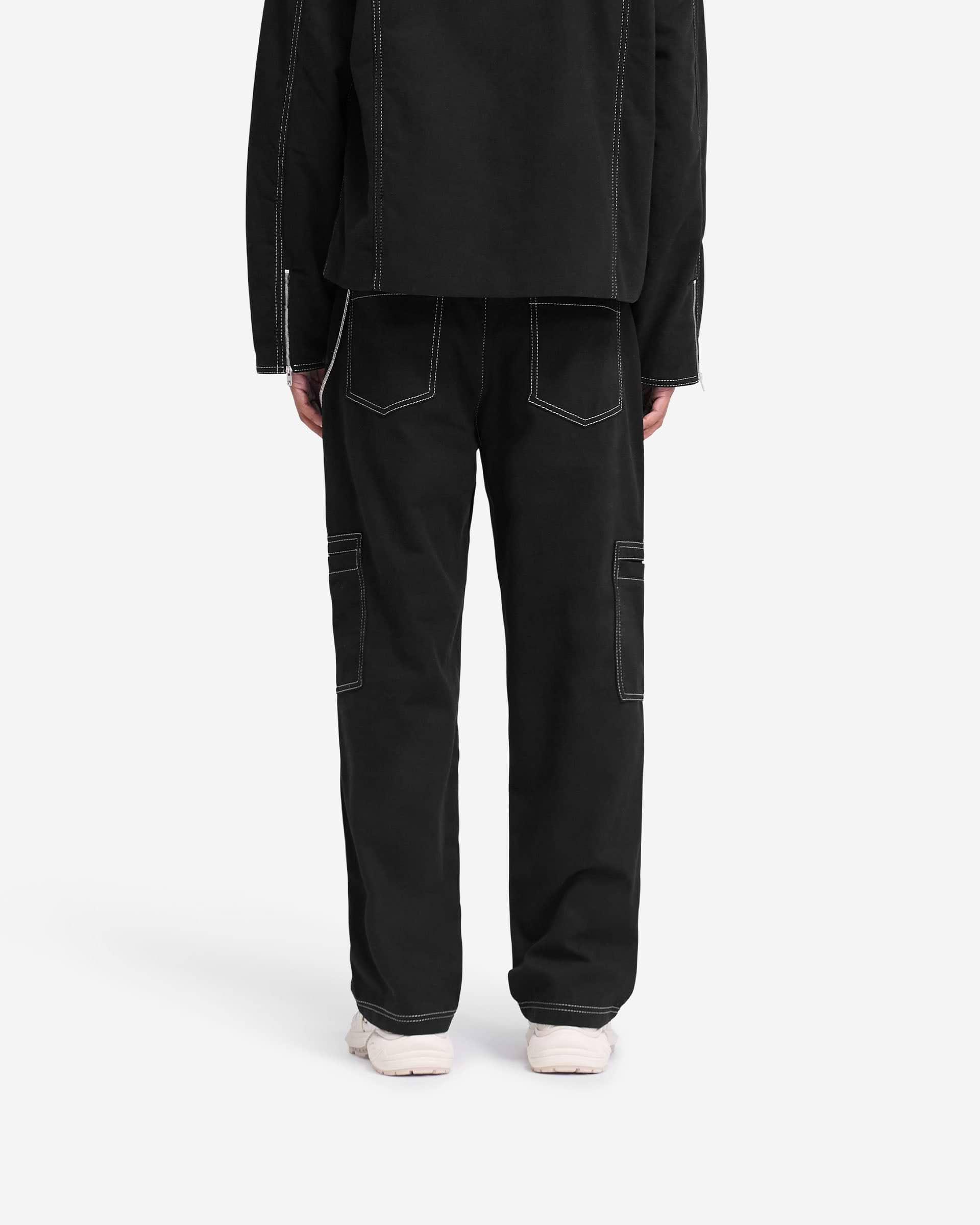 Contrast Stitch Pant - Jet Black