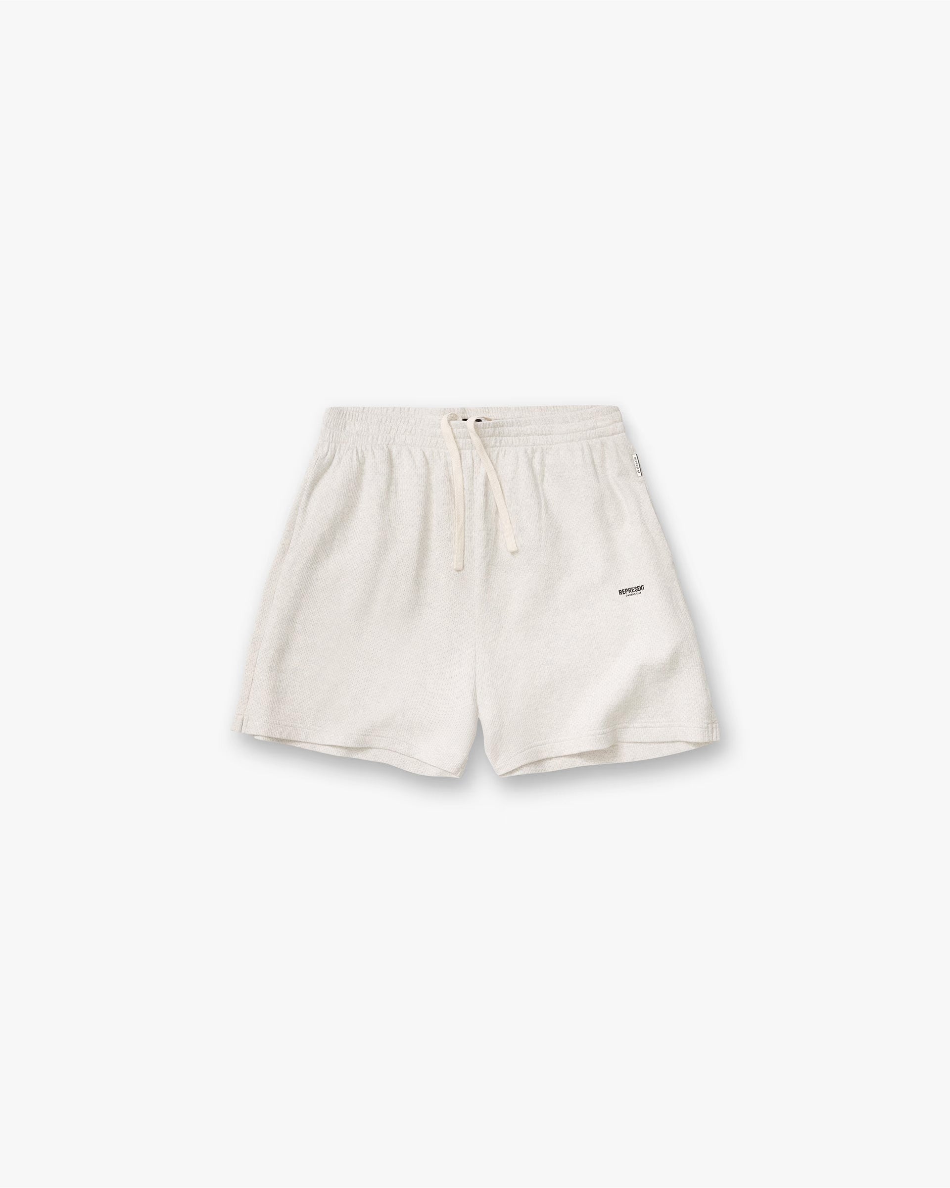 Micro Owners Club Mesh Shorts - Cream Marl