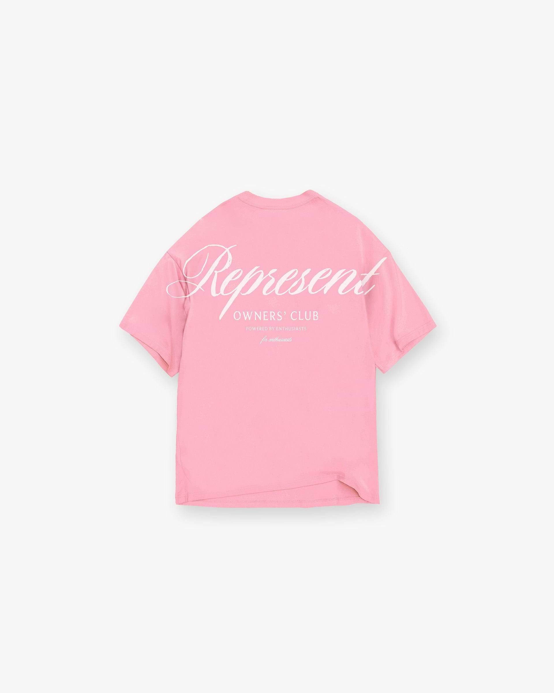 Represent Owners Club Script T-Shirt - Pink