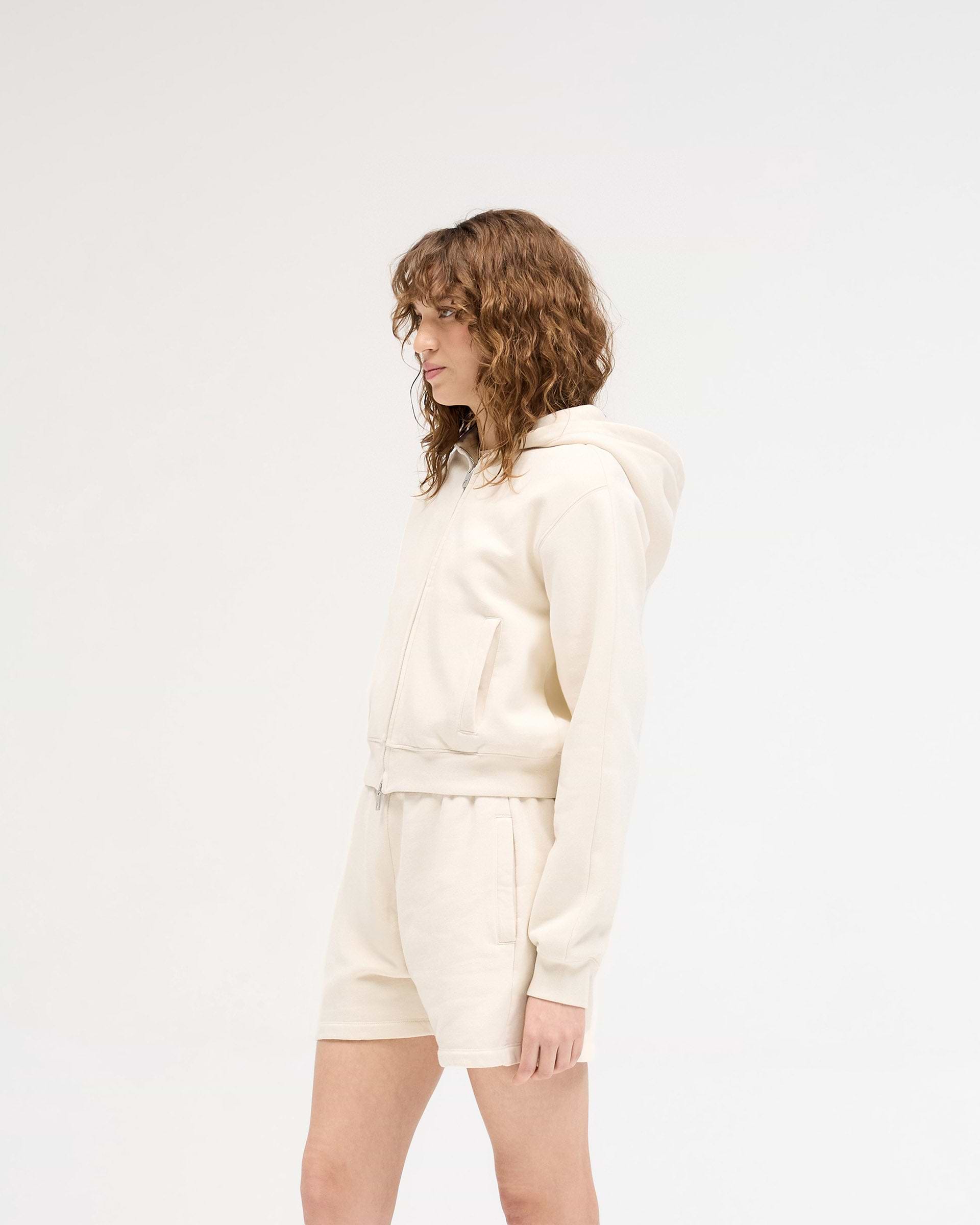 Owners Club Slim Zip Hoodie - Oat Milk