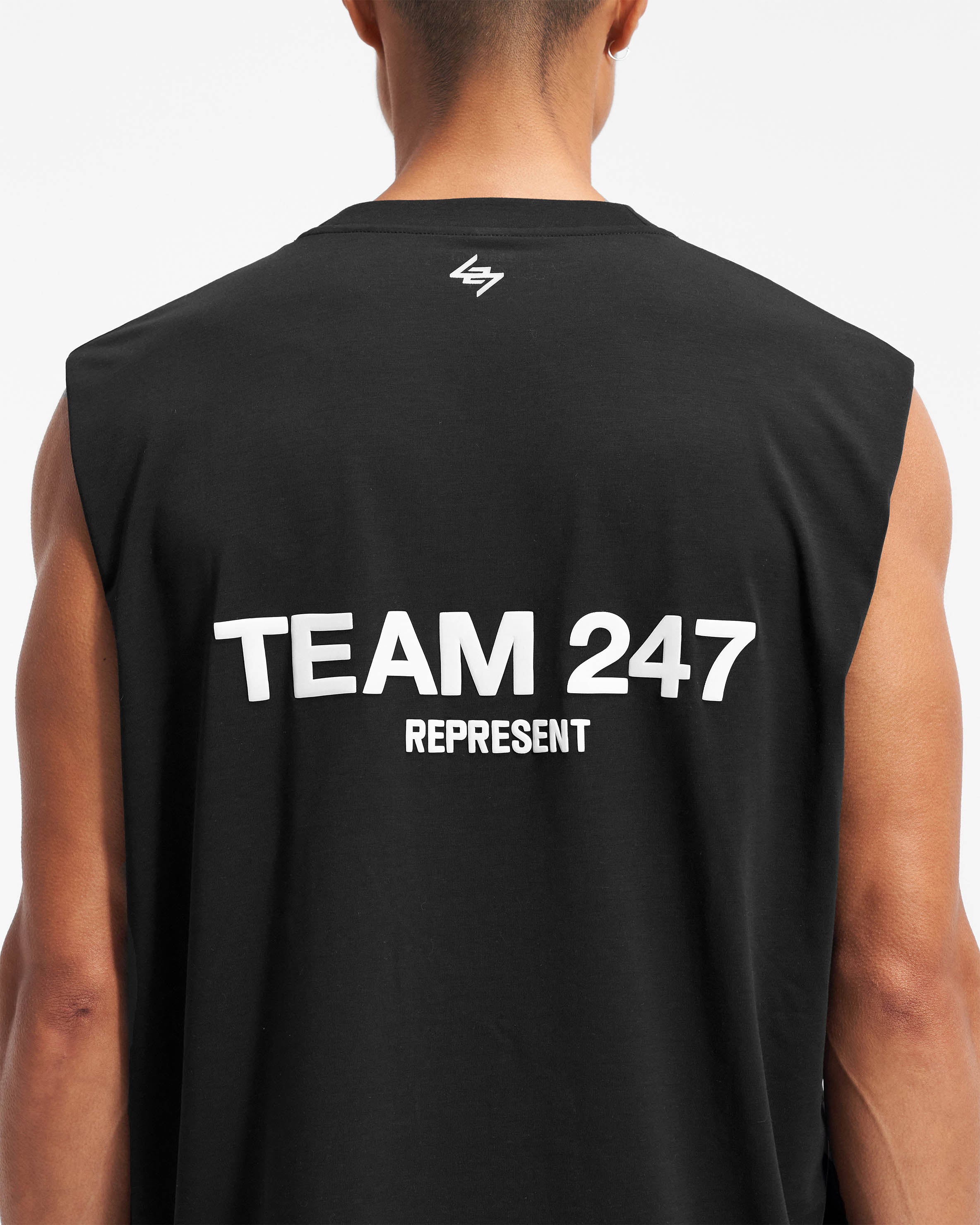 Black Team 247 Oversized Tank | Gym Tank Top | REPRESENT