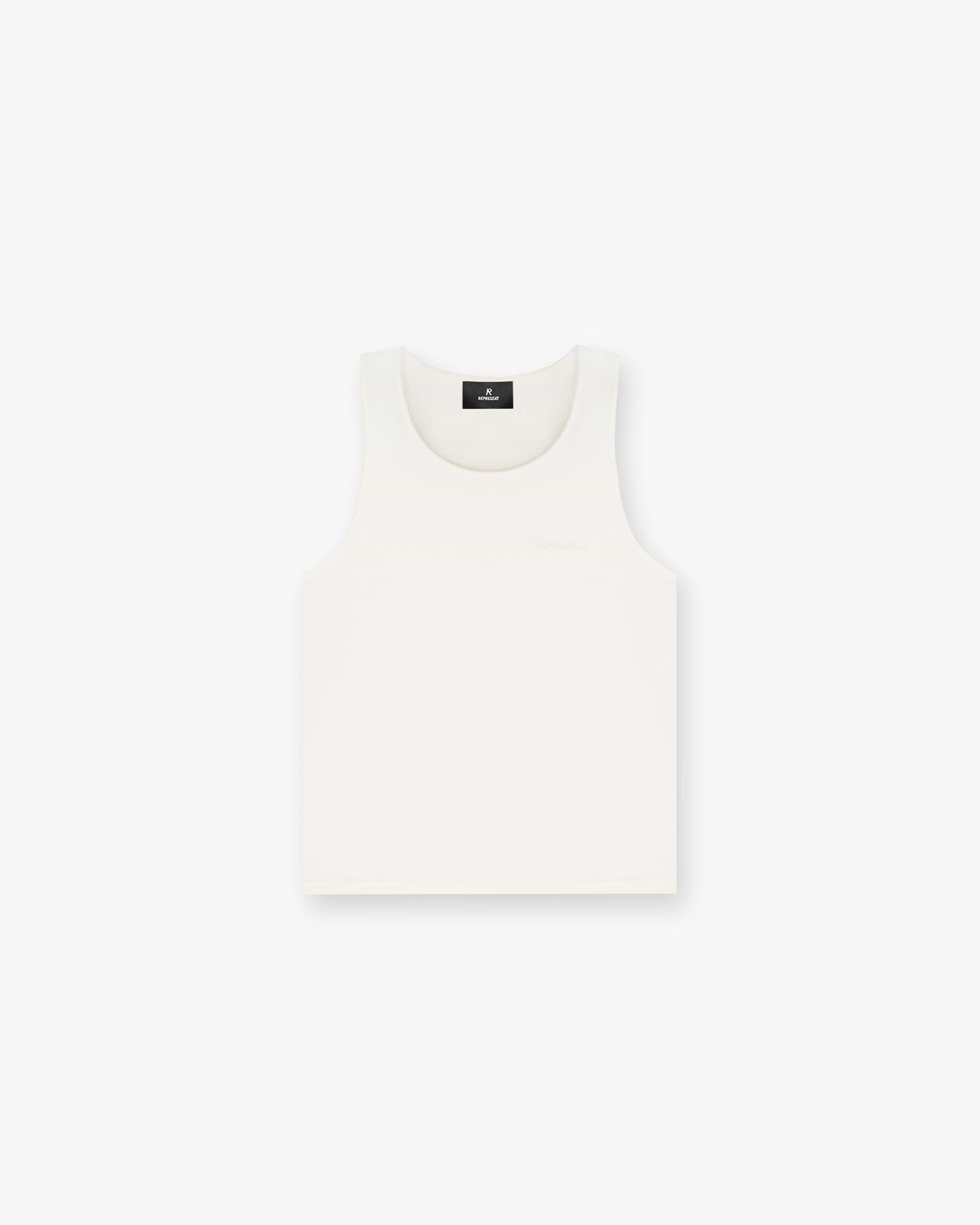 Waffle Vest - Antique White