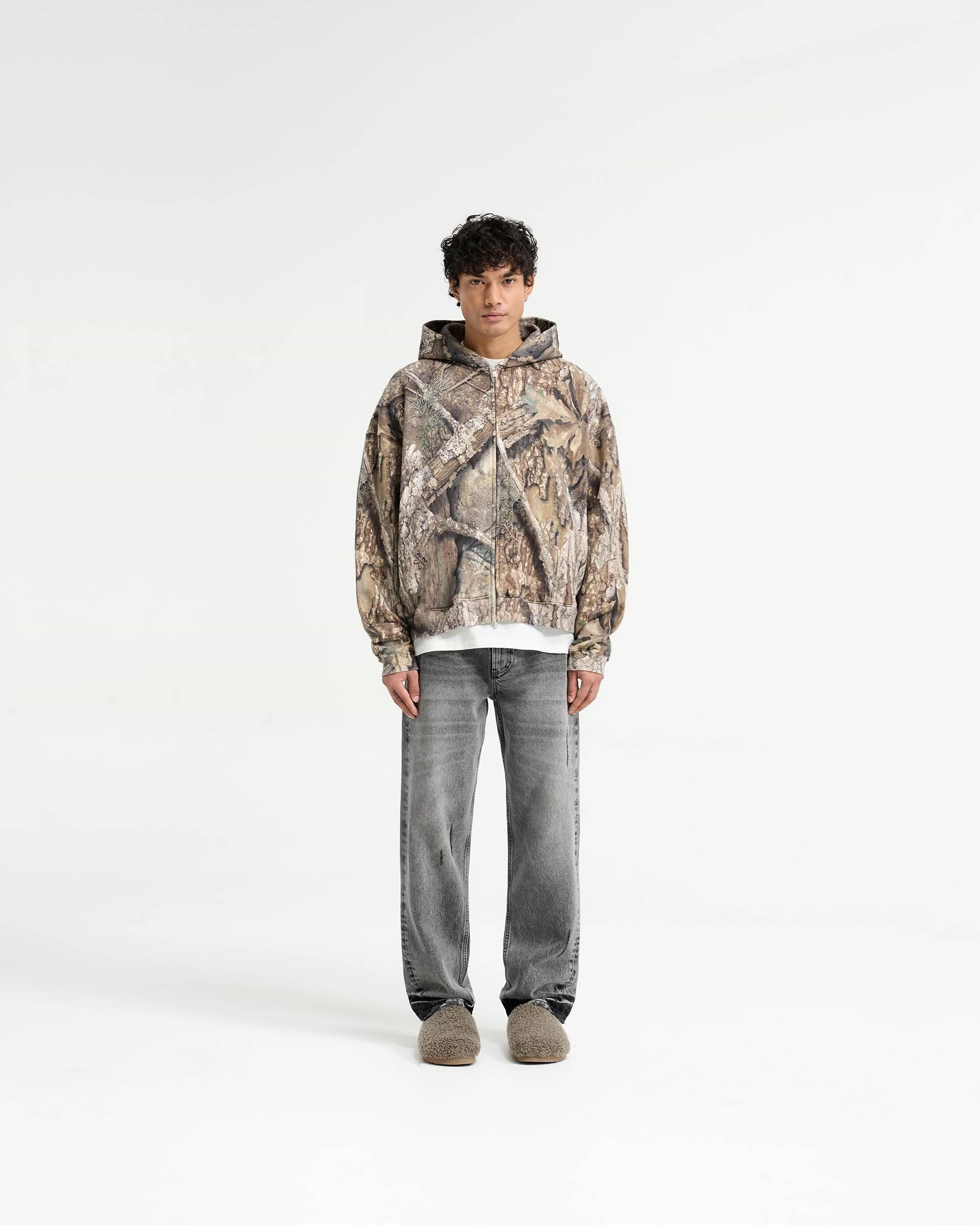 Realtree® Zip Up Camo Boxy Hoodie - Camo