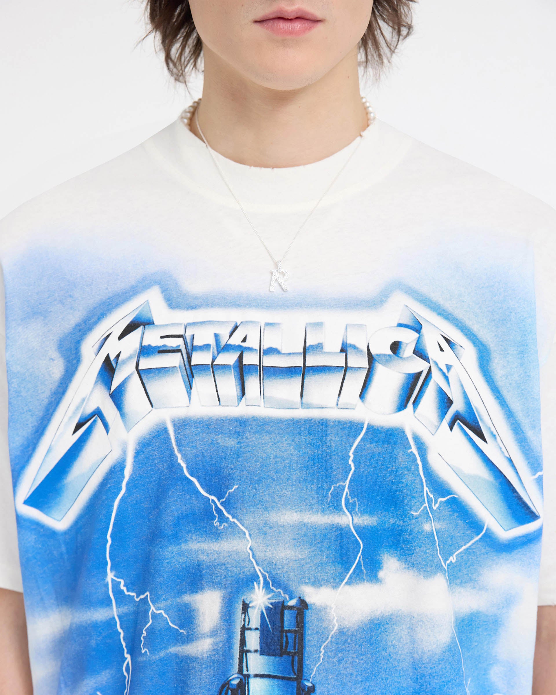 Metallica Ride The Lightning T-Shirt | Flat White | REPRESENT