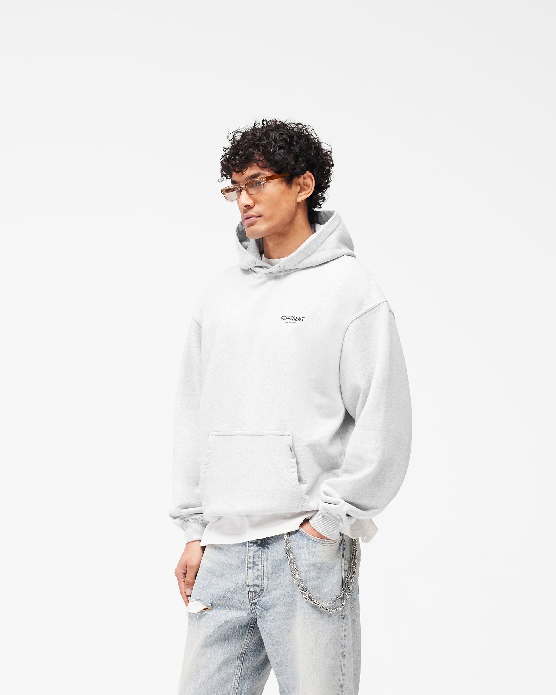 Represent Owners Club Hoodie - Ash Grey