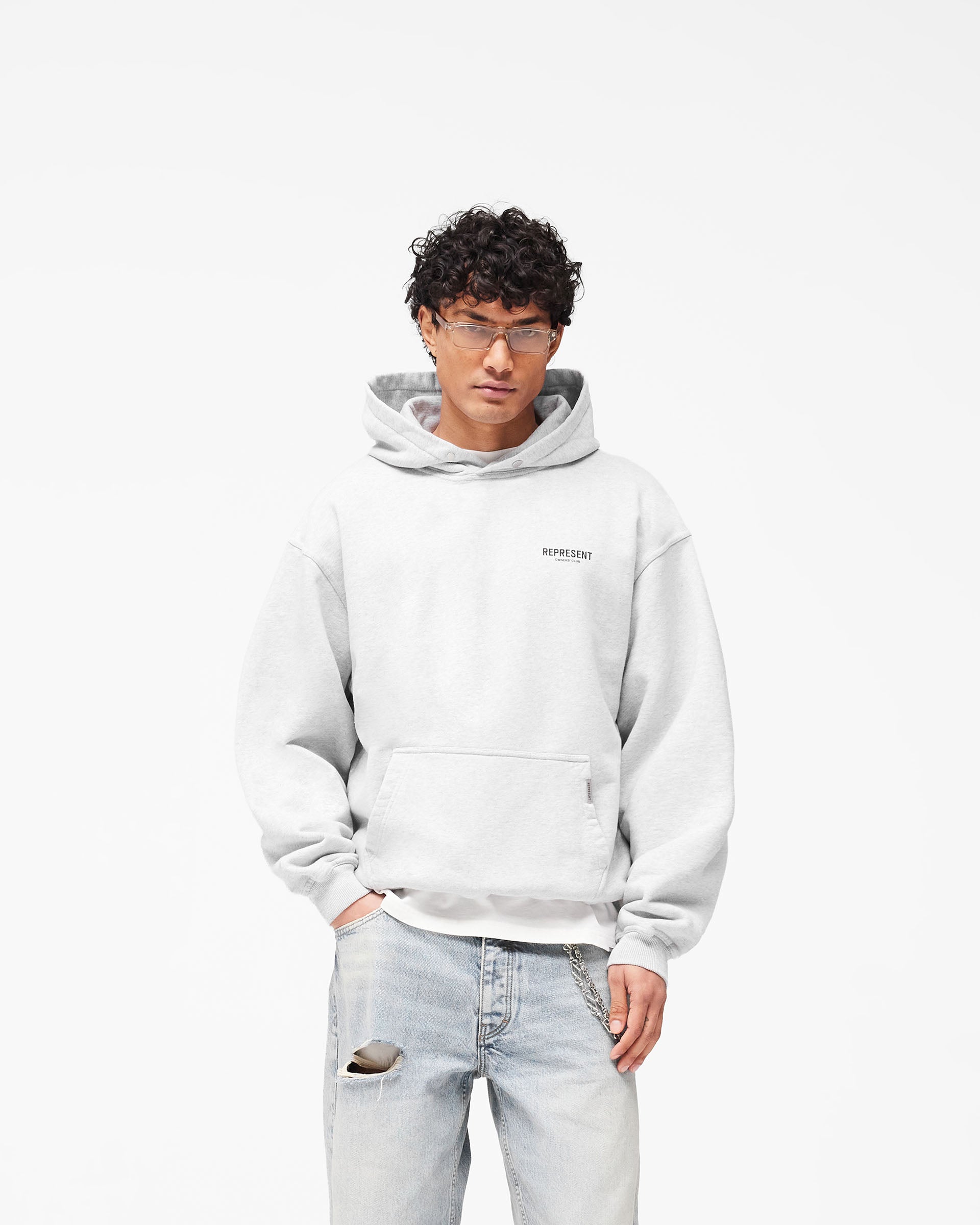 Represent Owners Club Hoodie - Ash Grey