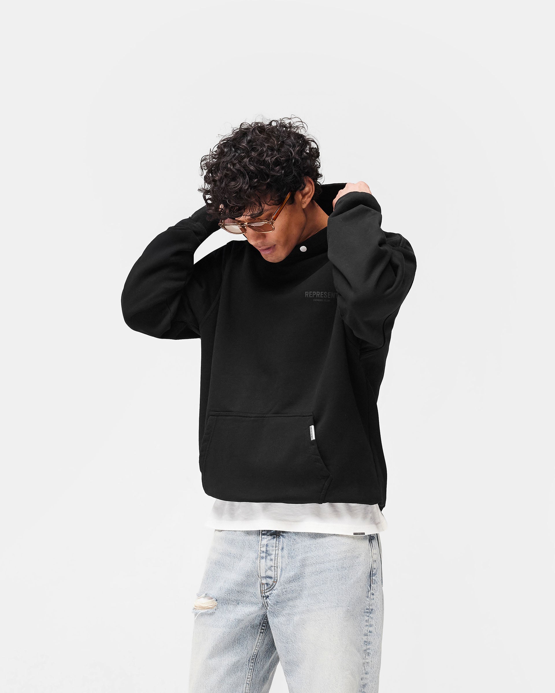 Represent Owners Club Hoodie - Black Matte