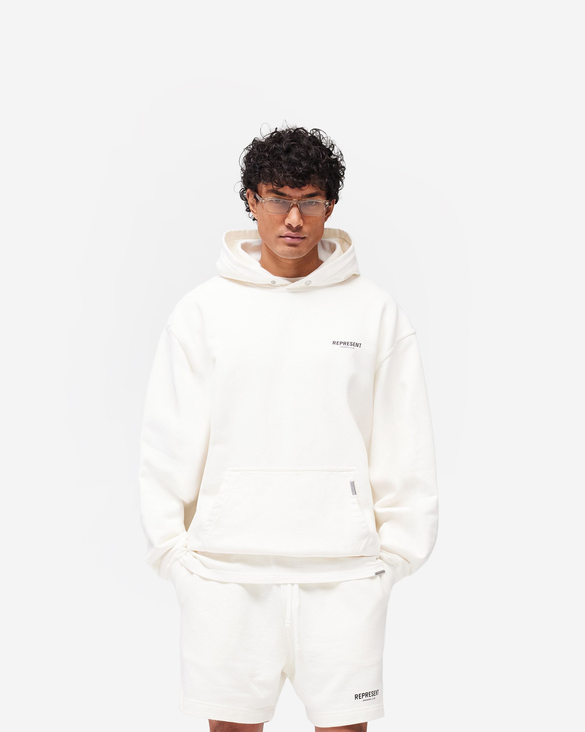 Represent Owners Club Hoodie - Flat White