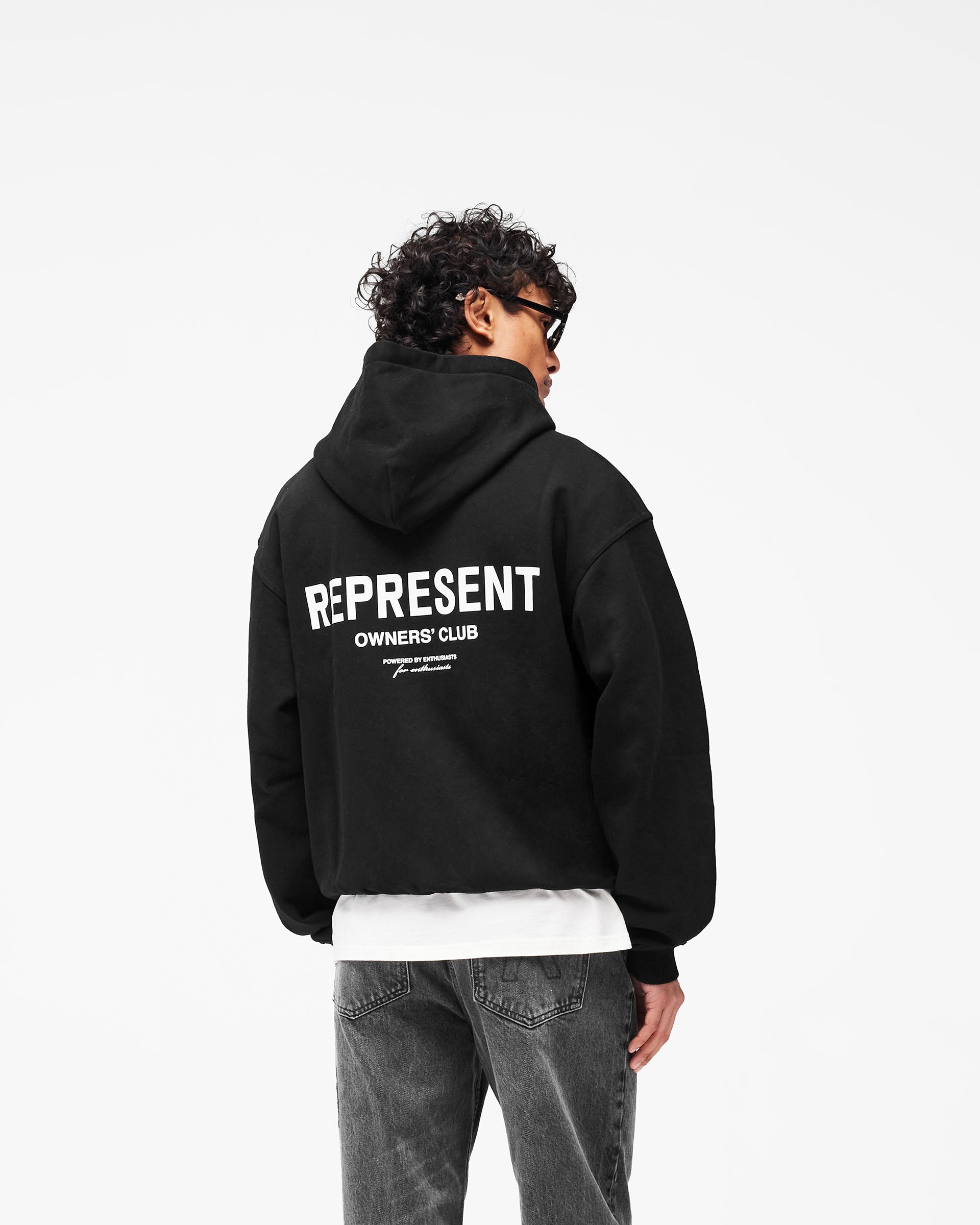 Black Zip Hoodie | Owners' Club | REPRESENT
