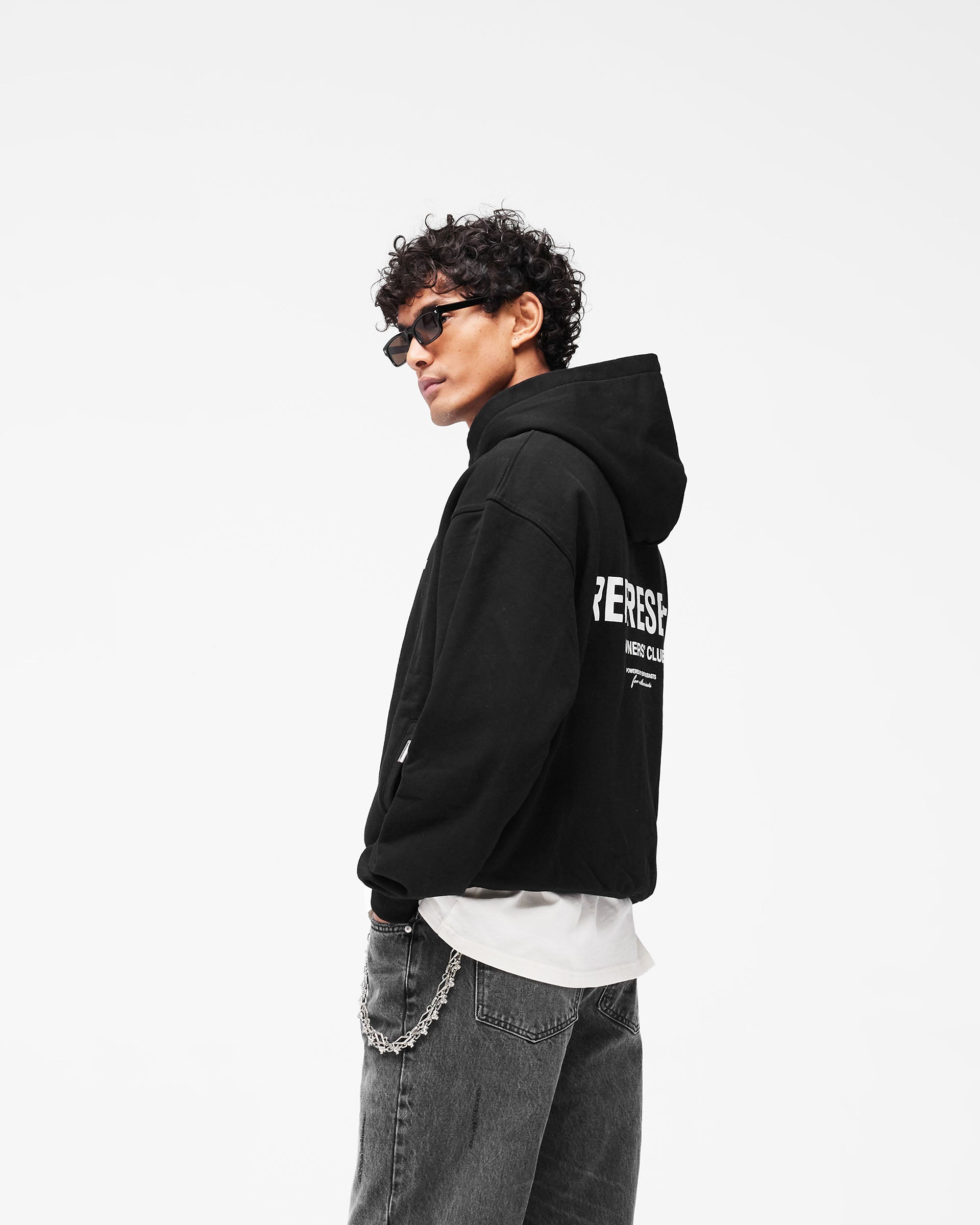Black Zip Hoodie | Owners' Club | REPRESENT