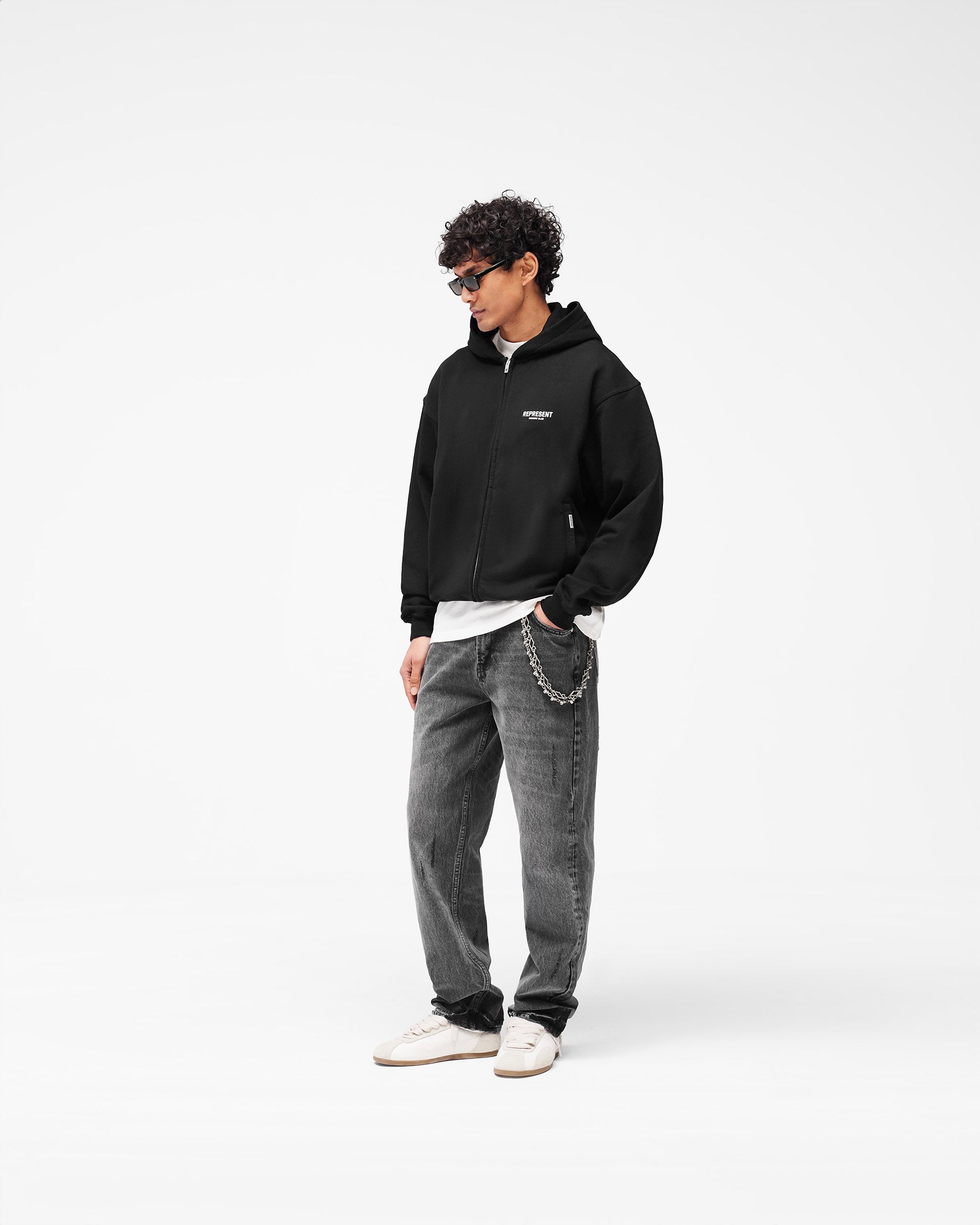 Black Zip Hoodie | Owners' Club | REPRESENT