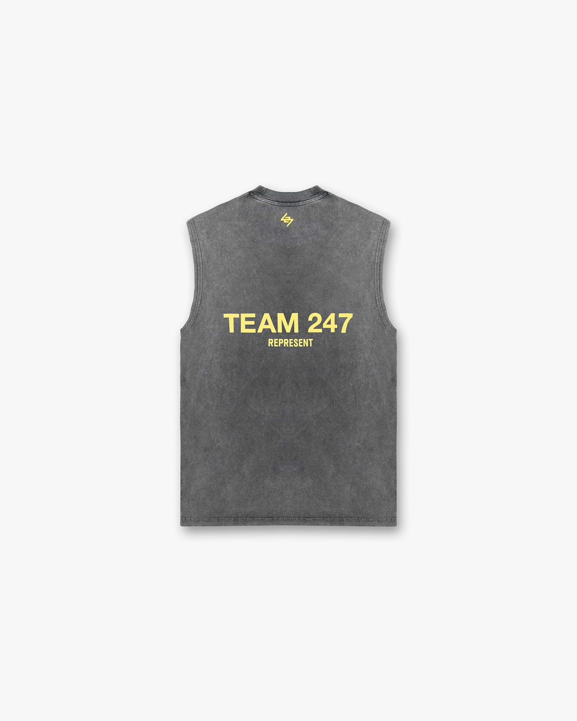 Team 247 Oversized Tank - Pewter Lemon